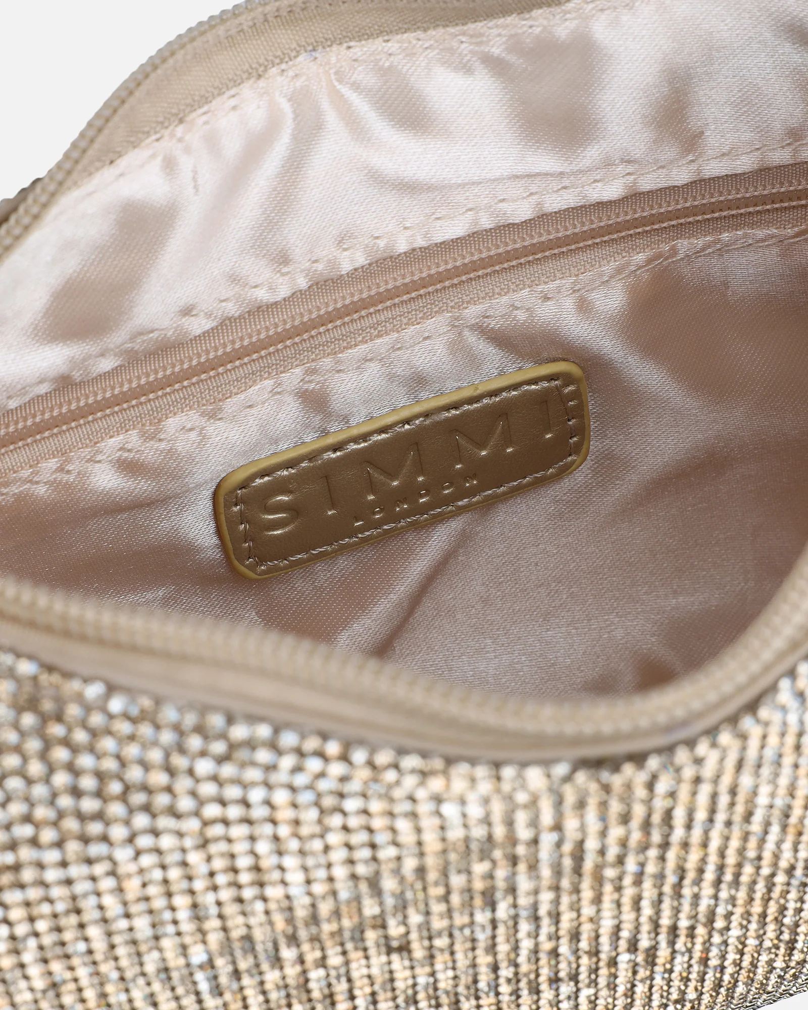 Abilene Gold Diamante Shoulder Bag - Image 3