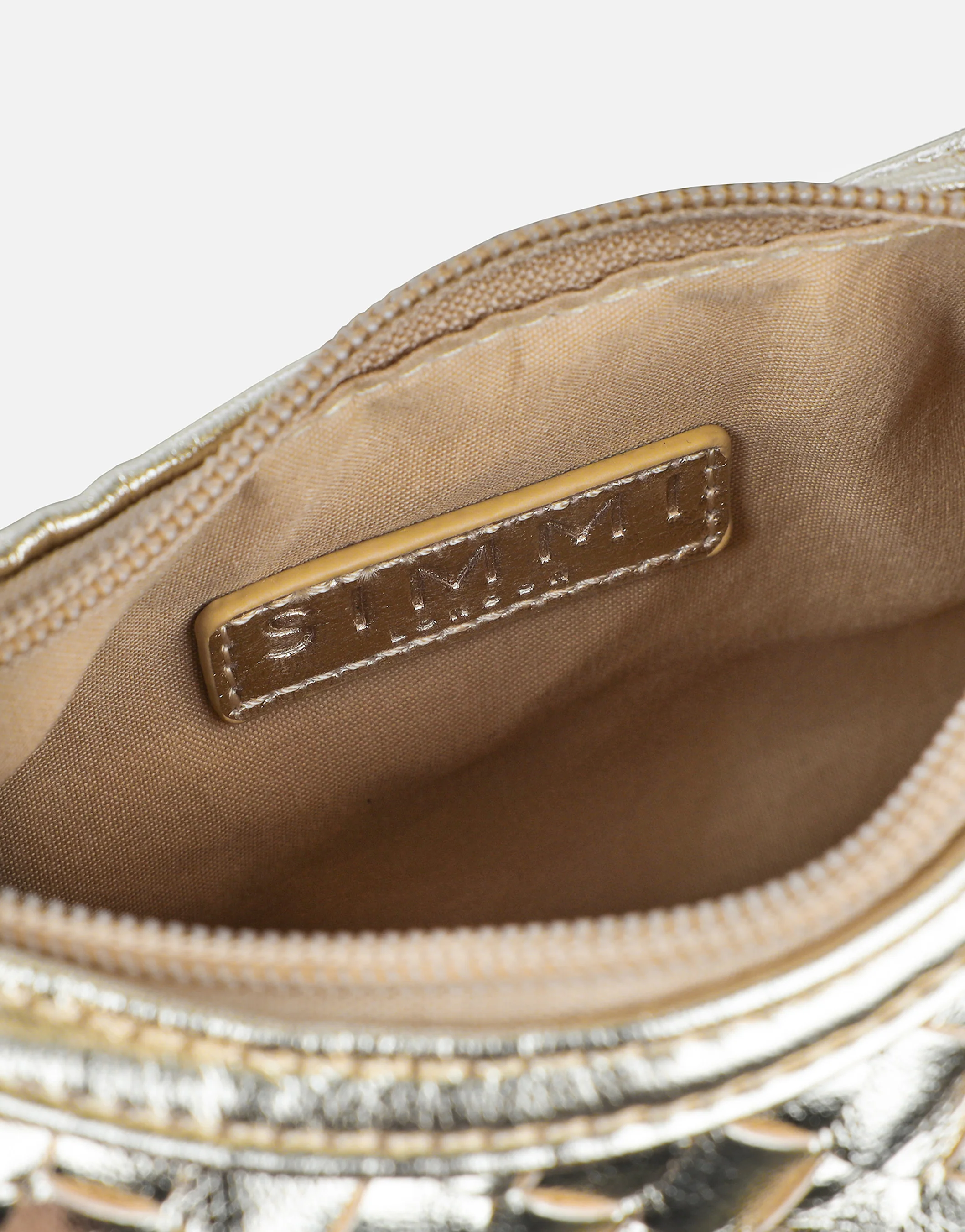 Albany Gold Woven Shoulder Bag - Image 3