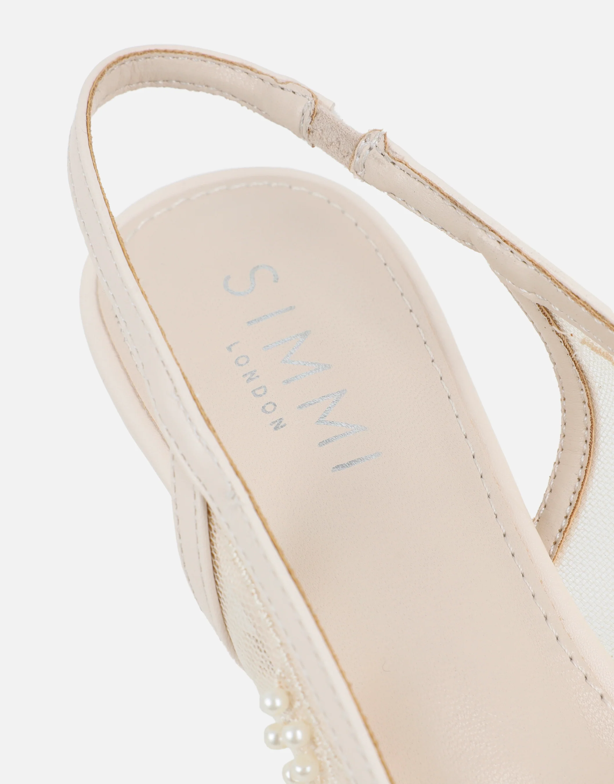 Alizia Stone Mesh Embellished Slingback Courts - Image 3