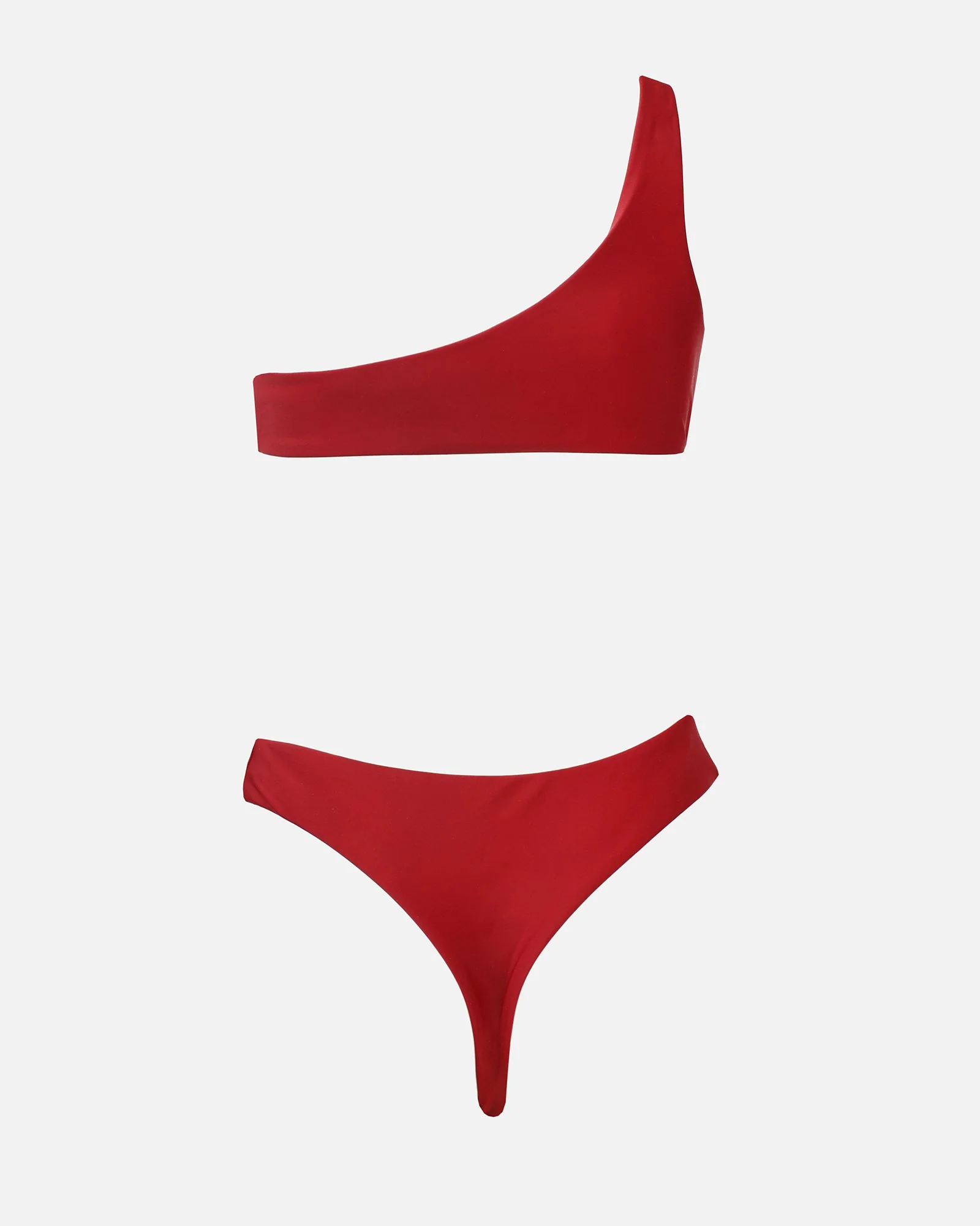 Amara Deep Red Ring Trim Cut Out Swimsuit - Image 6