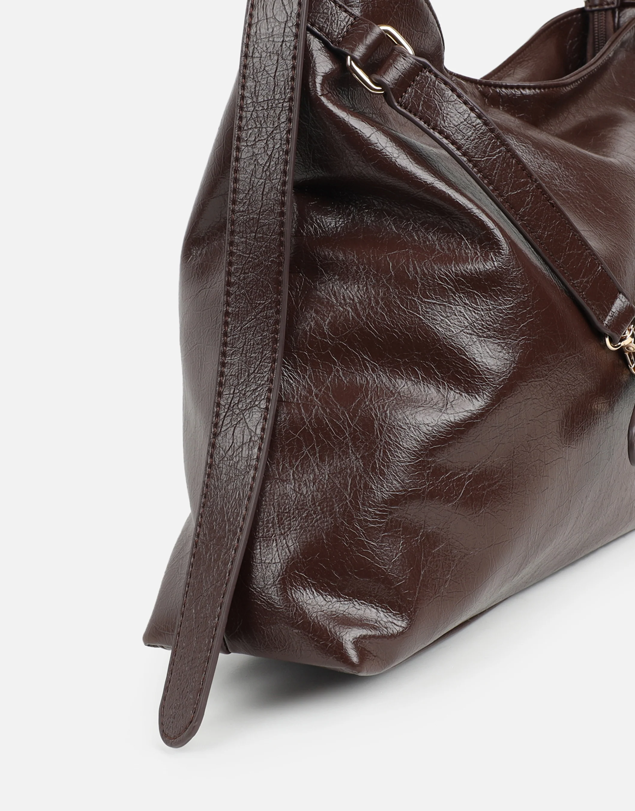 Artemis Large Brown Shoulder Bag - Image 5