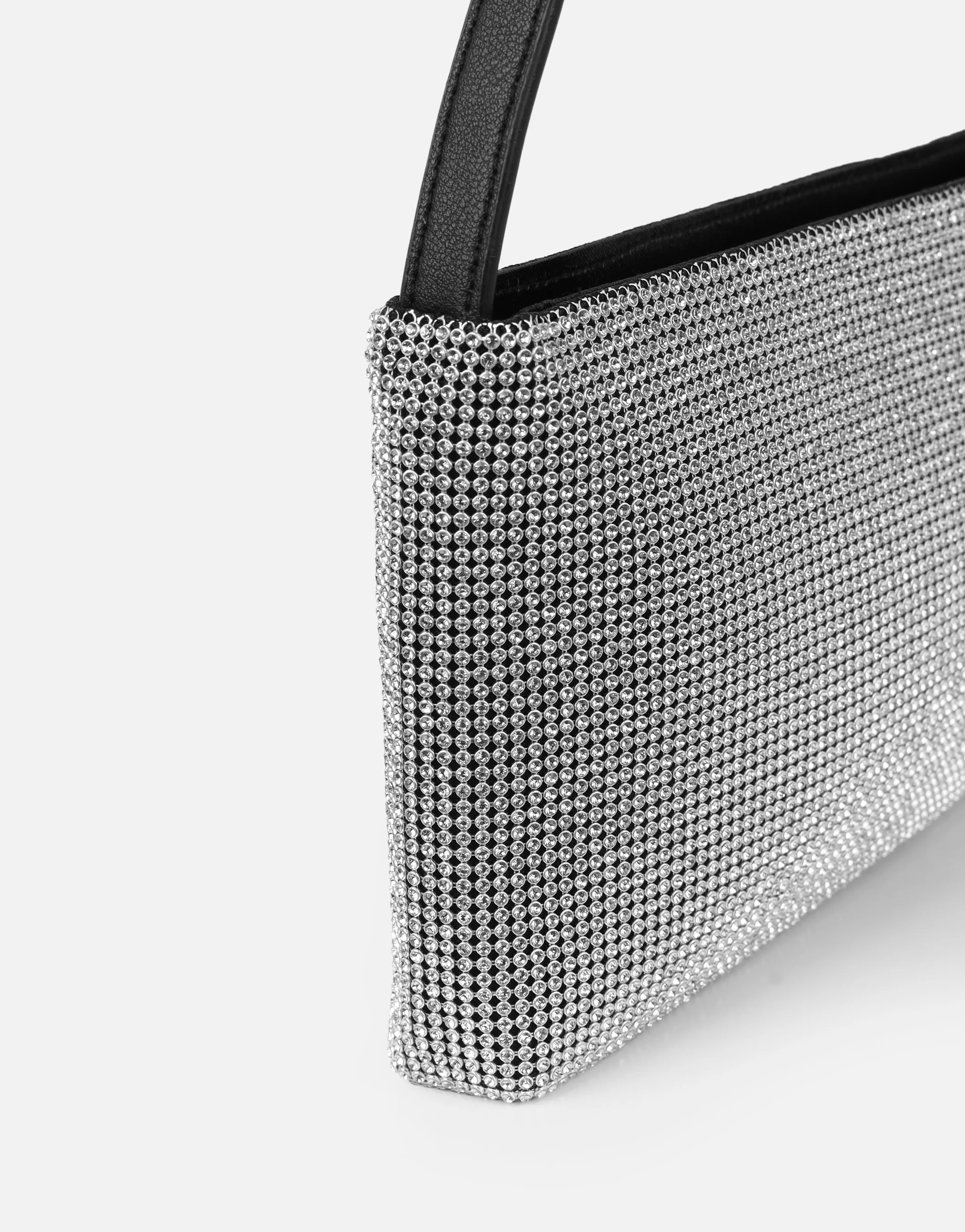 Aura Silver Diamante Shoulder Bag - Image 5