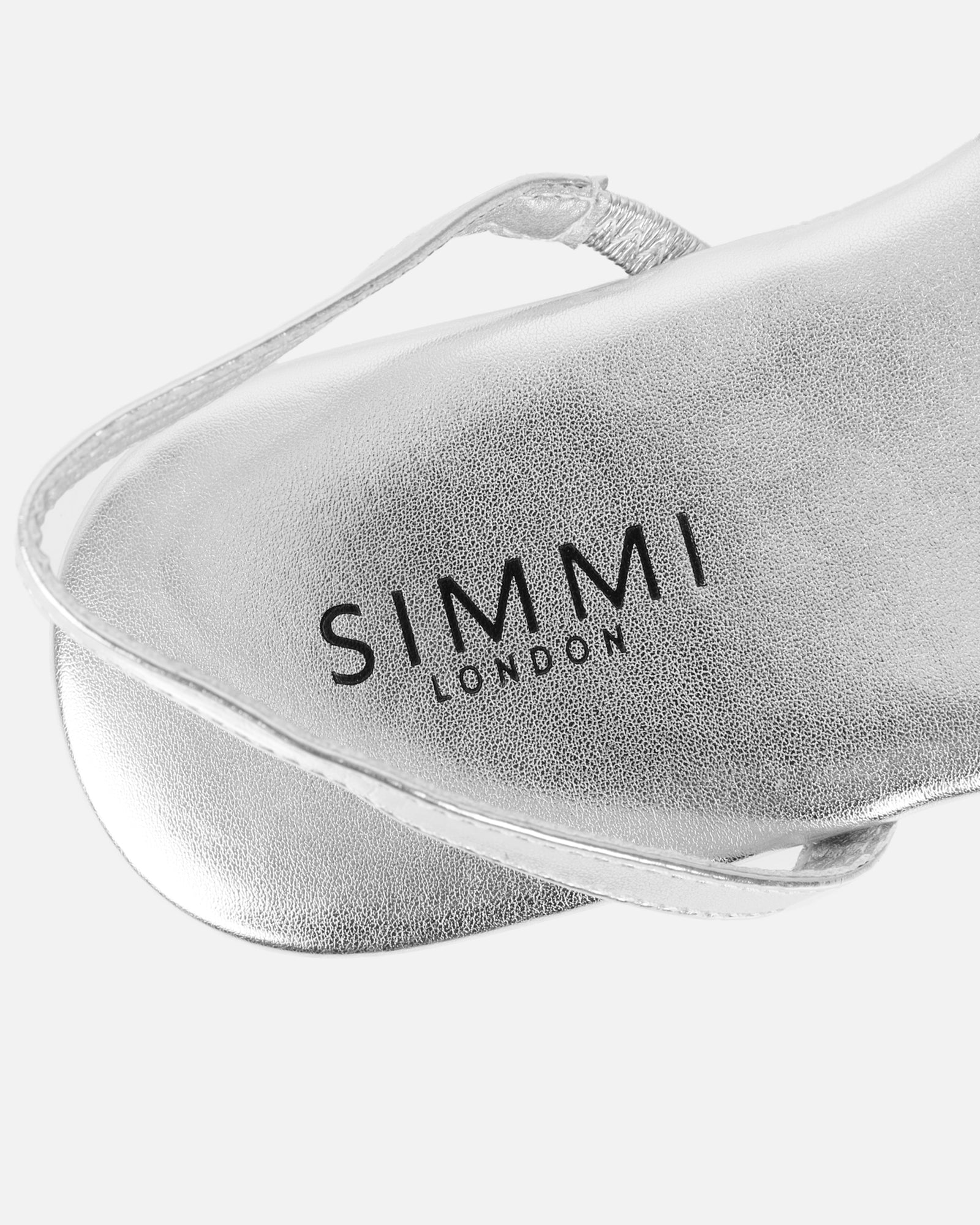 Avianna Silver Woven Mesh Sliders - Image 3