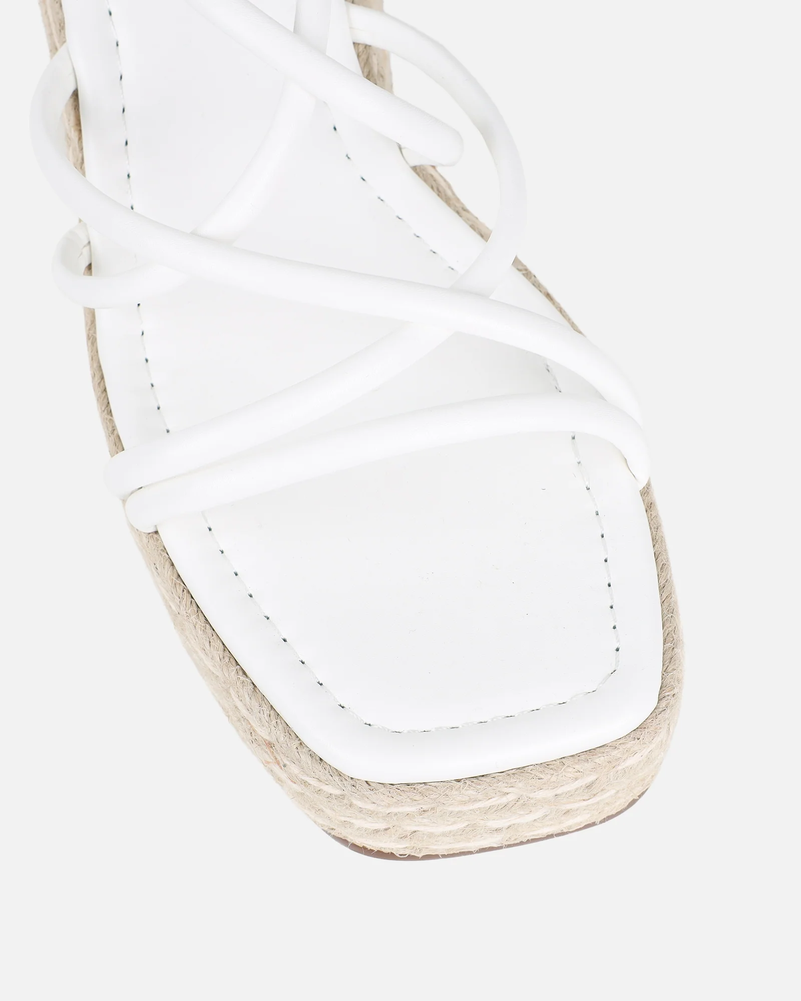 Belise White Wedge Heels - Image 4