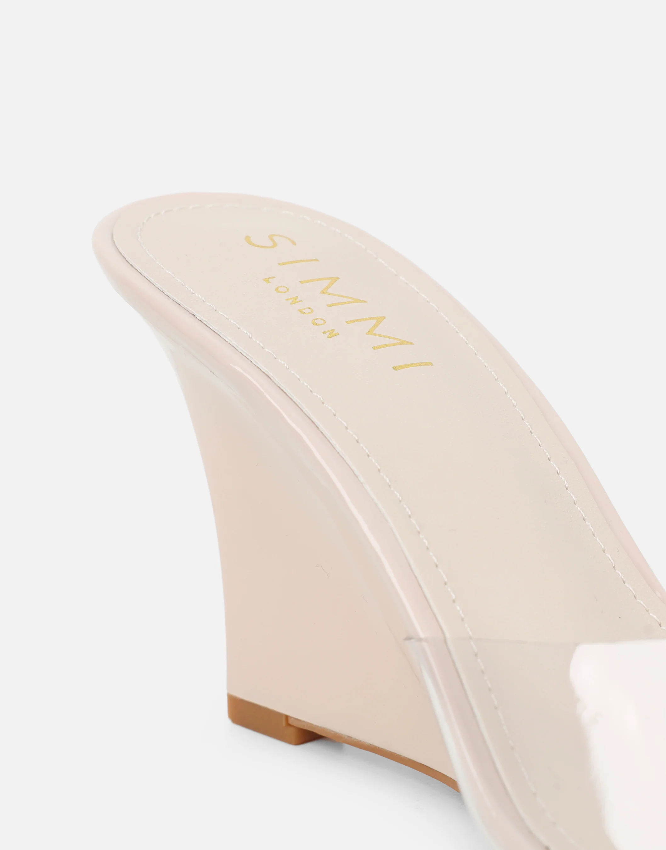 Belize Stone Patent Mule Wedges - Image 3