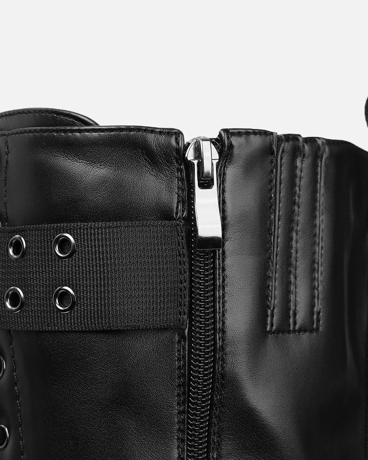 Benedict Black Multi Buckle Chunky Knee Boots - Image 3