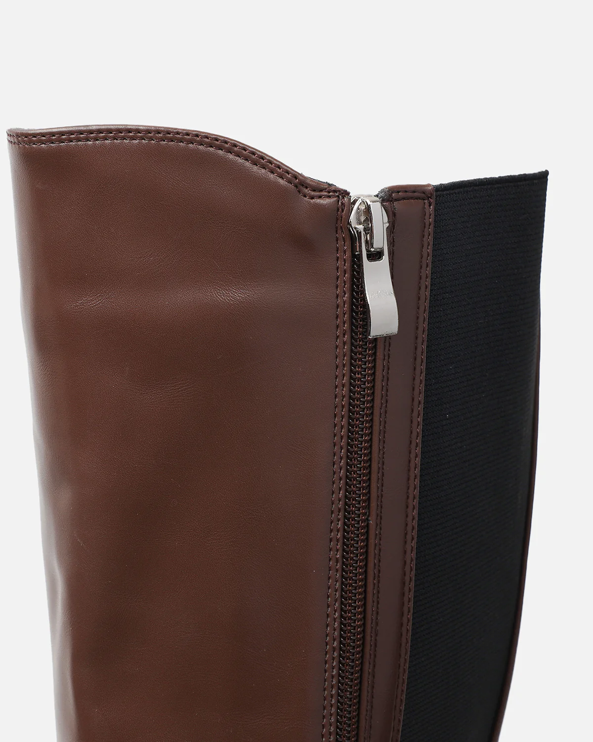 Bernard Brown Chunky Knee Boots - Image 3