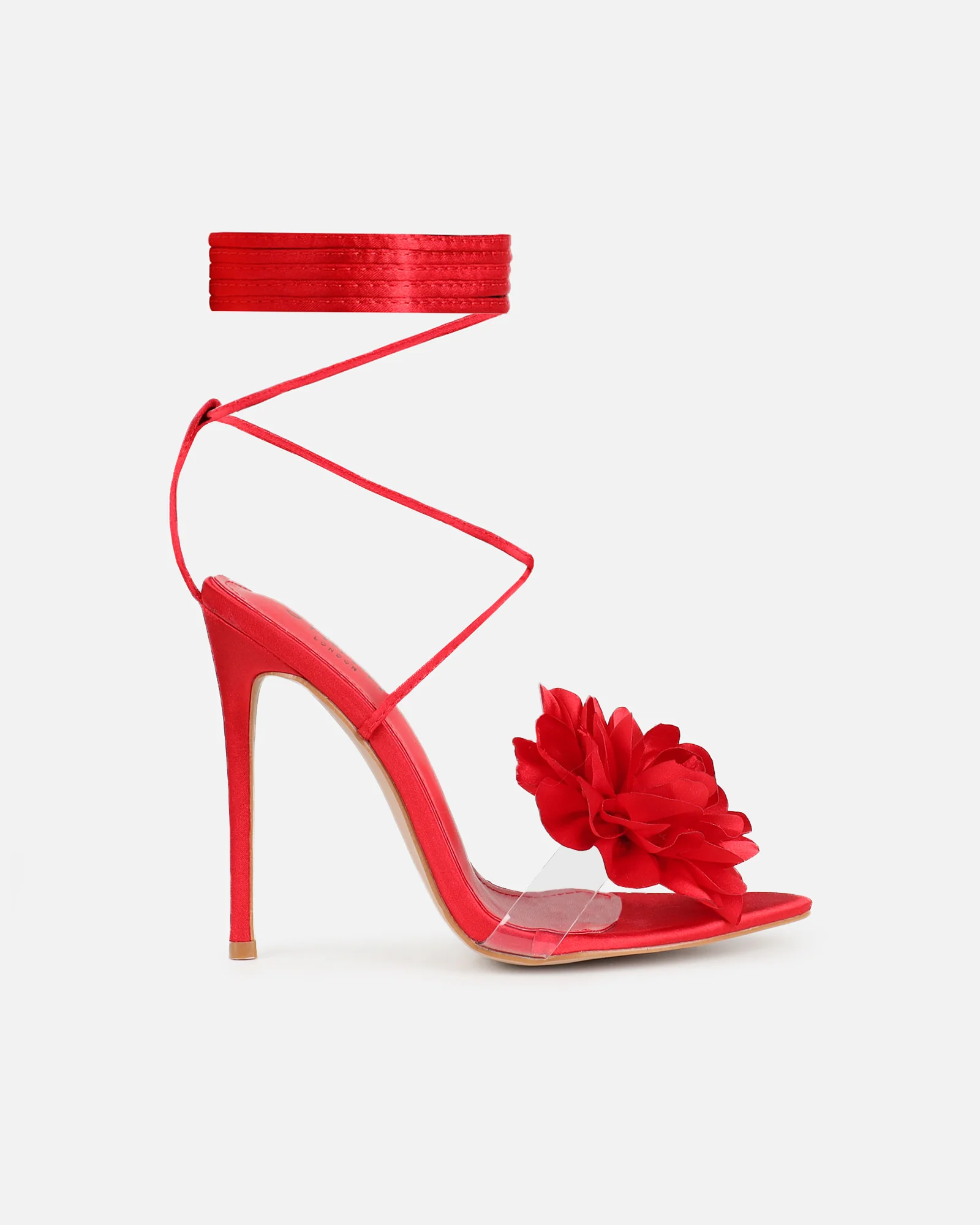 Betty Red Flower Heeled Sandals - Image 2