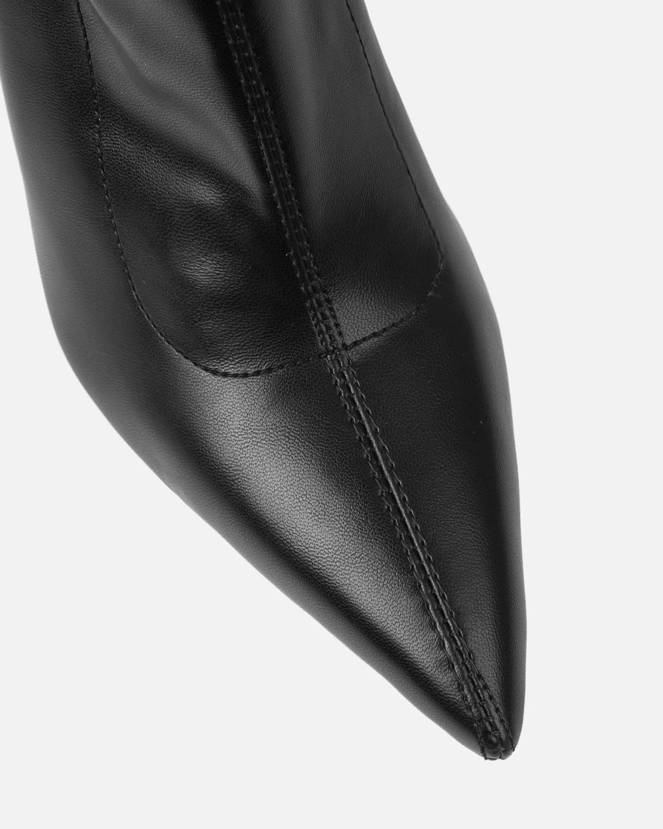 Brycen Black Clear Sculptural Heel Boots - Image 4