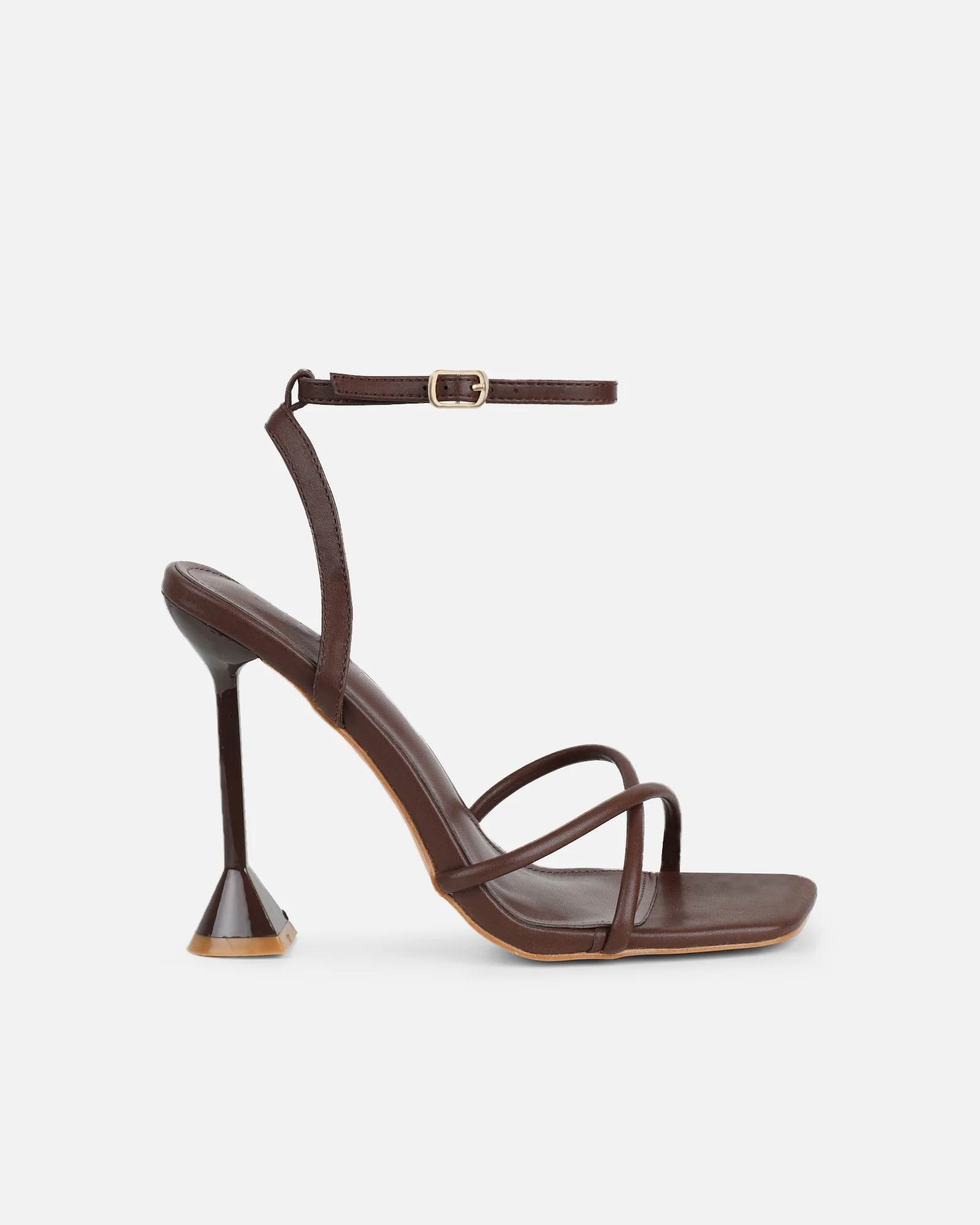 Cairo Brown Heeled Sandals - Image 2