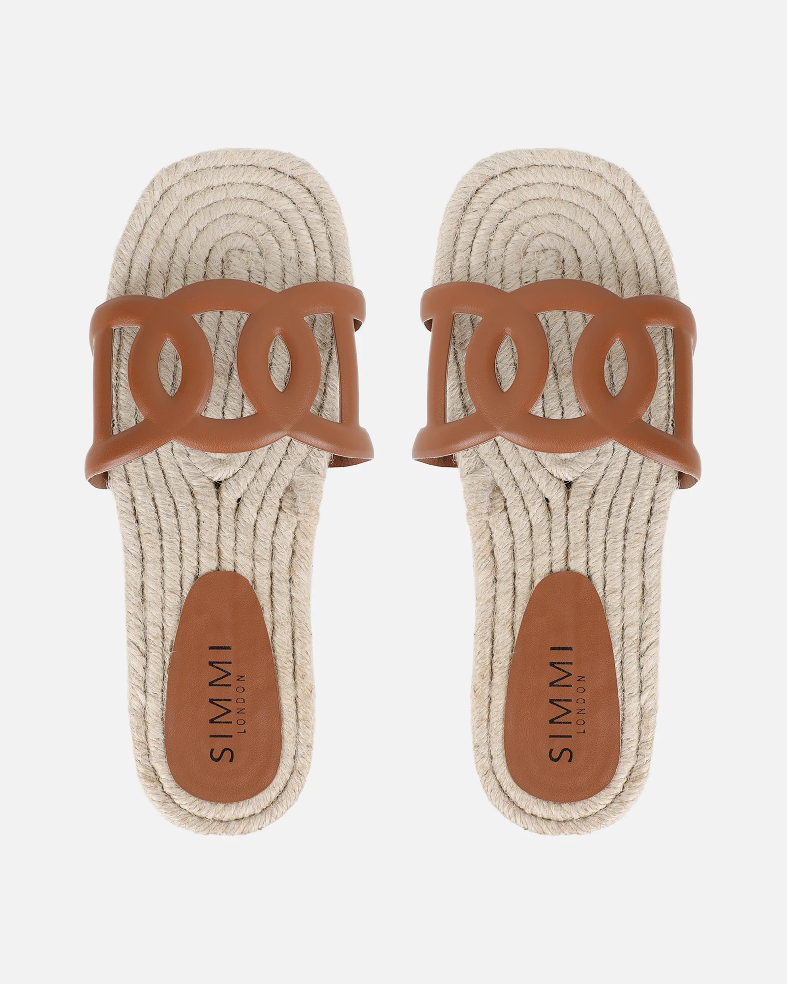 Carlos Tan Woven Flat Sandals - Image 3