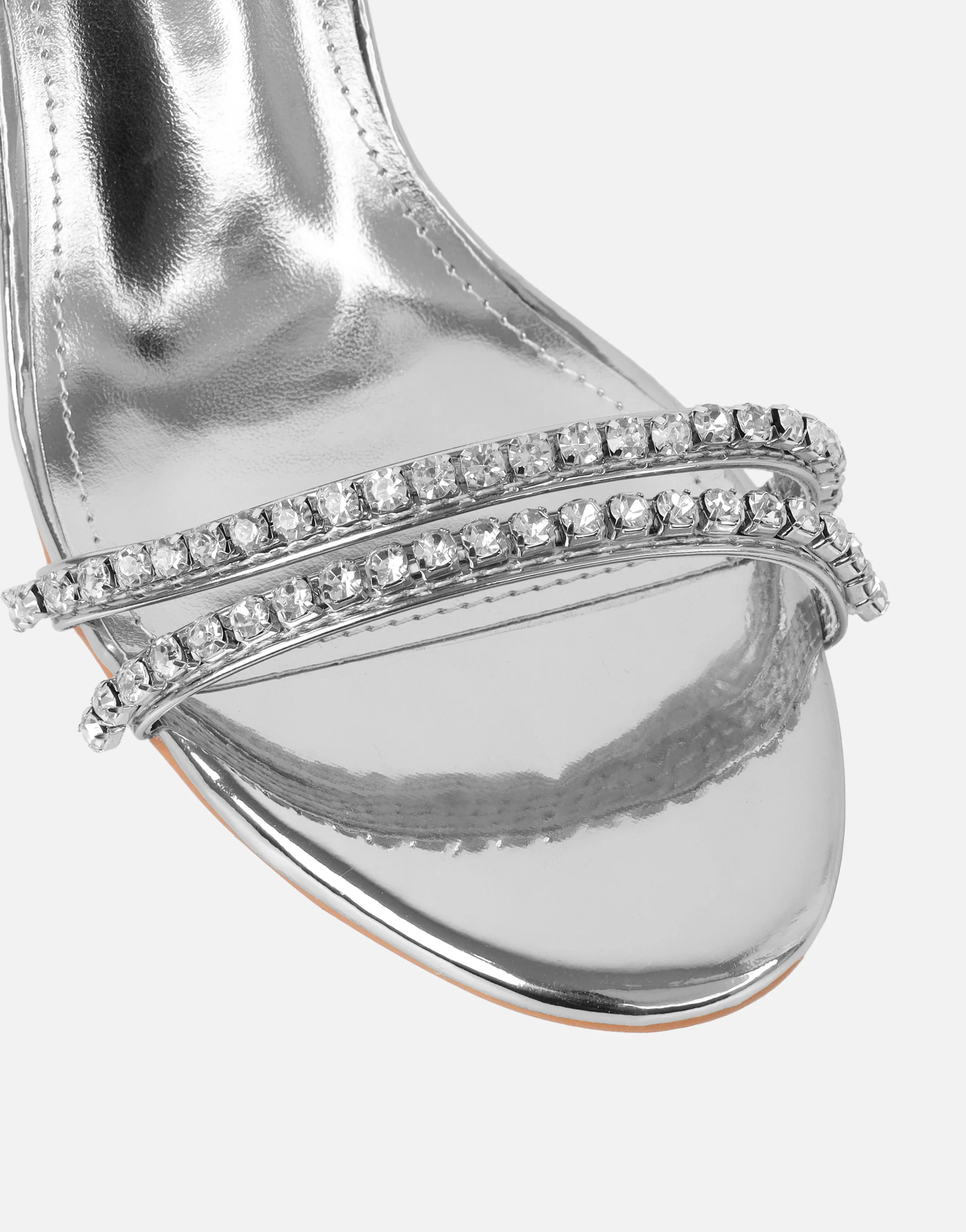 Carnie Silver Mirror Mules - Image 4