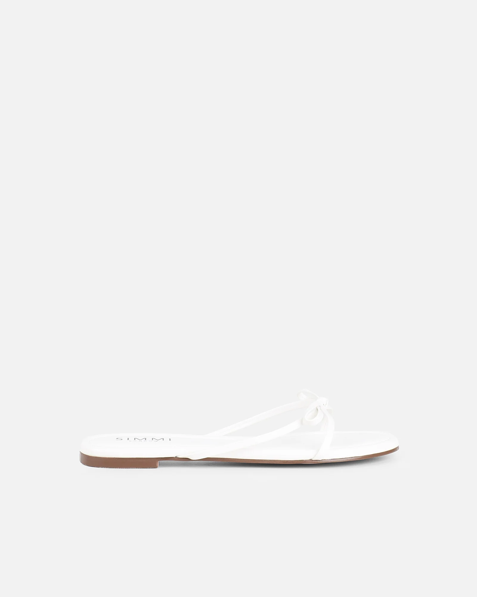 Char White Bow Sandals - Image 2