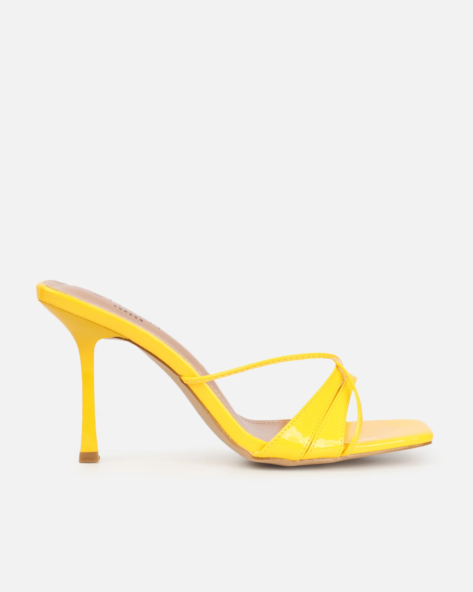 Danique Yellow Patent Mules - Image 2