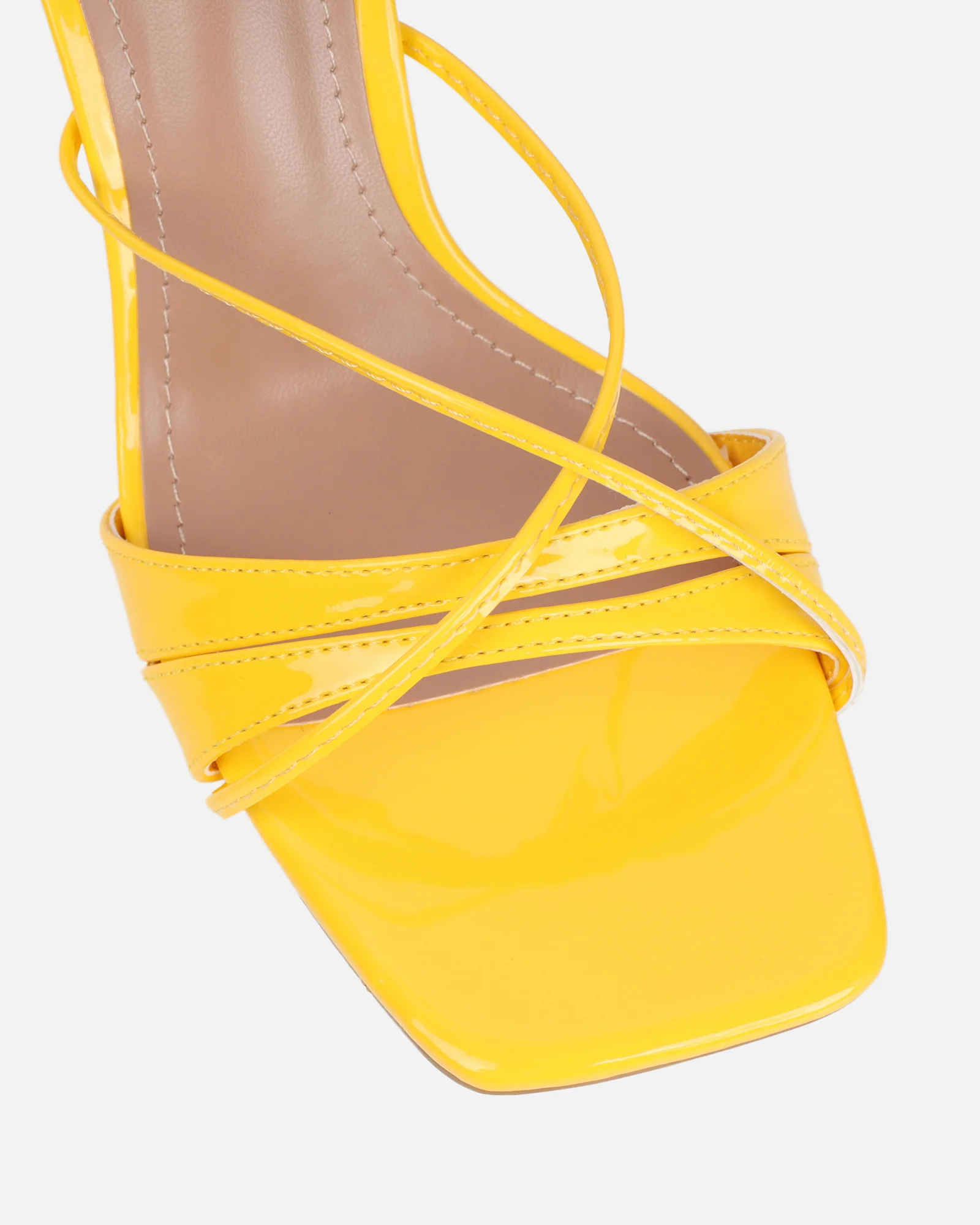Danique Yellow Patent Mules - Image 4