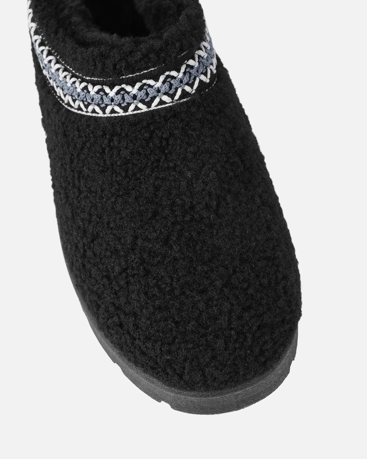 Darick Black Borg Slippers - Image 4