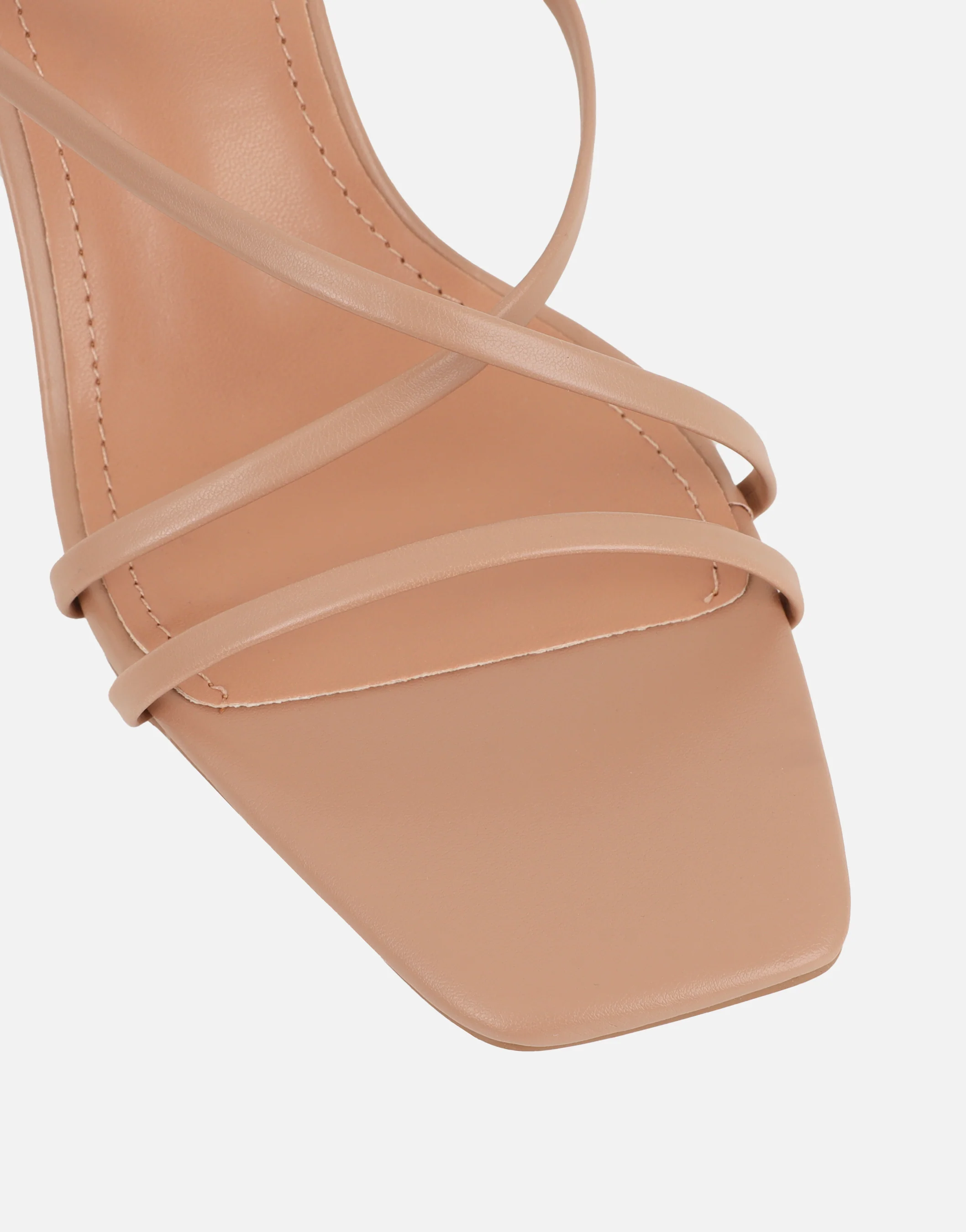 Elena Beige Strappy Mules - Image 4