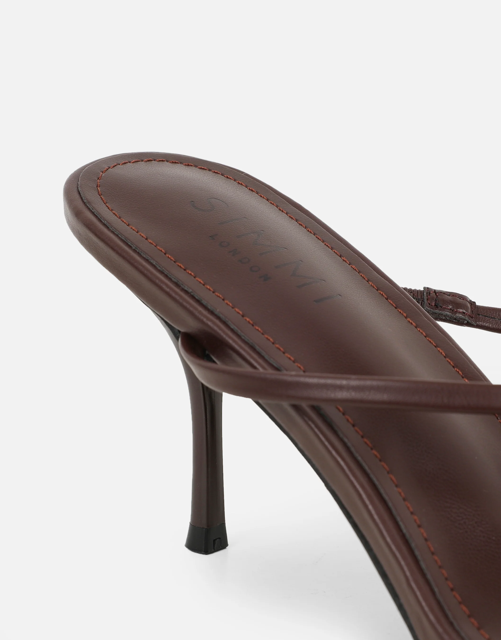 Elena Brown Strappy Mules - Image 3