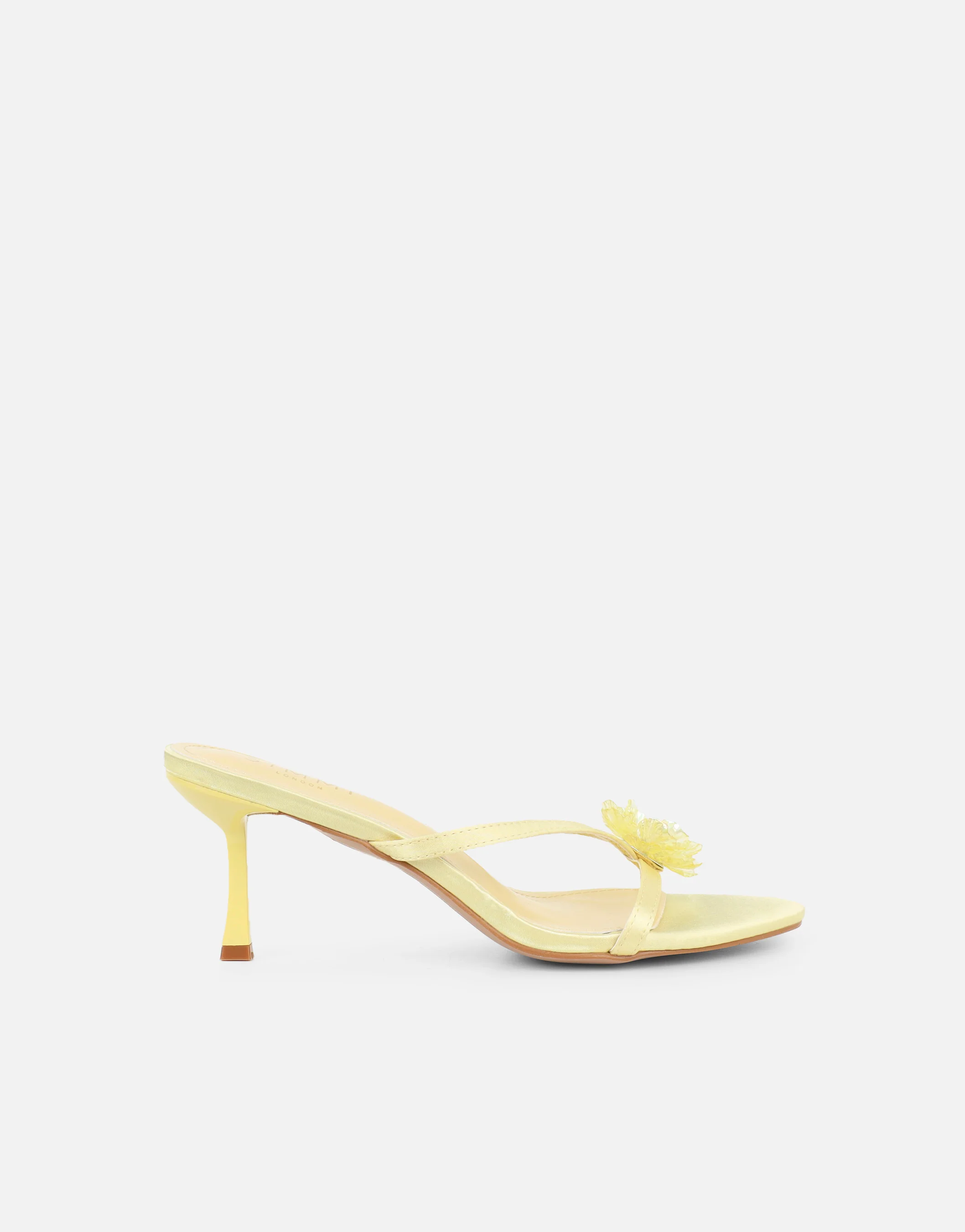 Elowen Yellow Flower Embellished Mules - Image 2