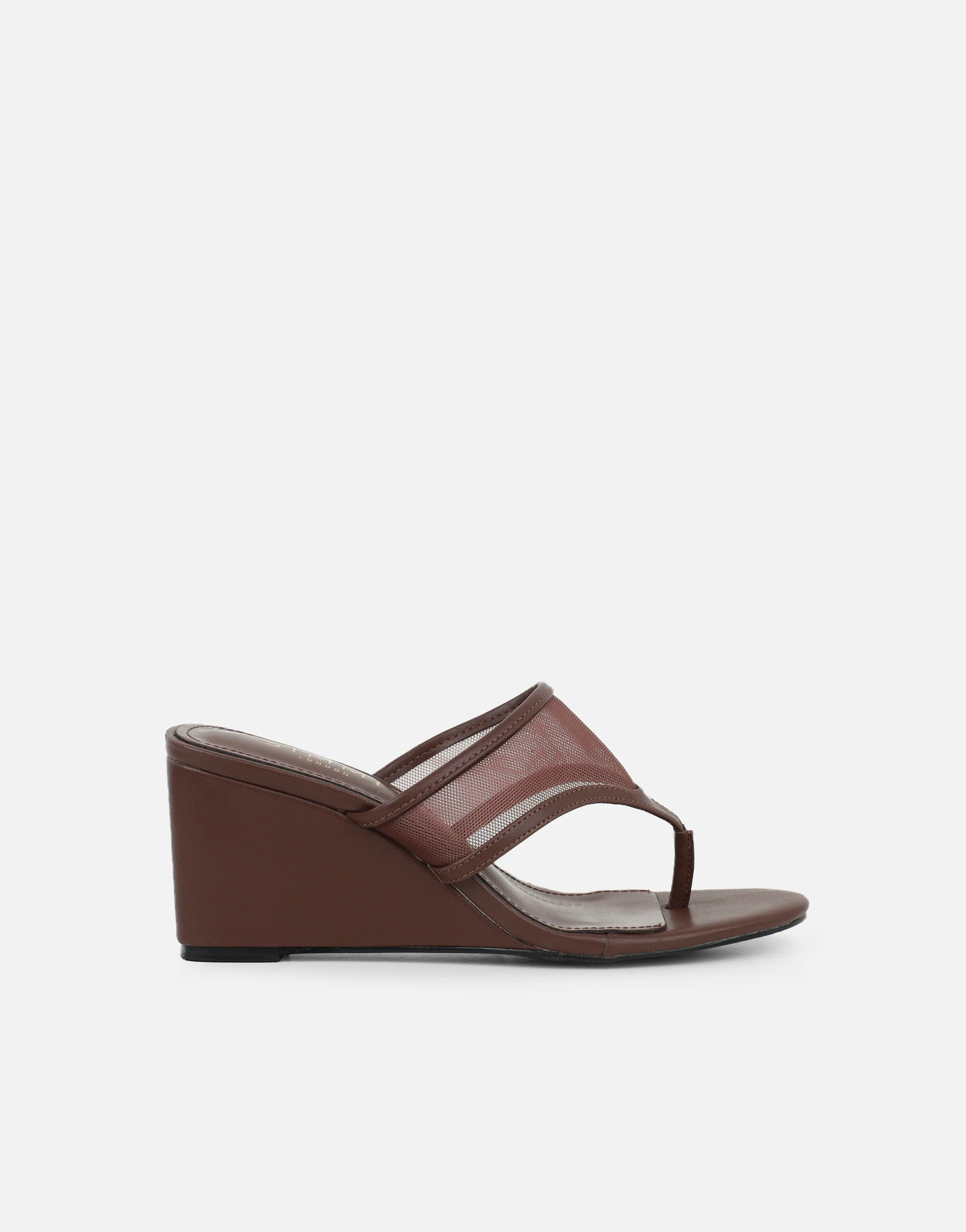 Elsie Brown Mesh Mules - Image 2