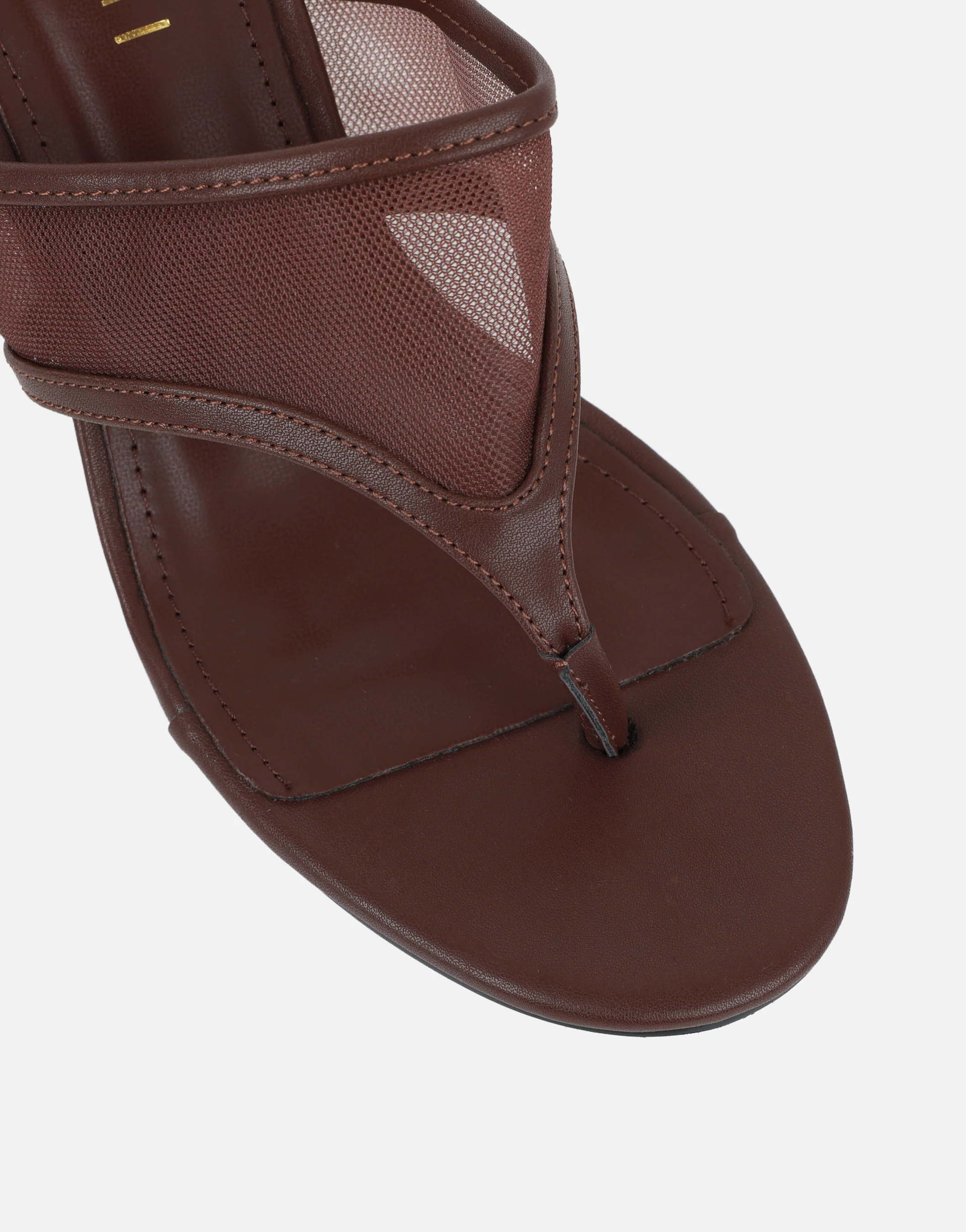 Elsie Brown Mesh Mules - Image 4