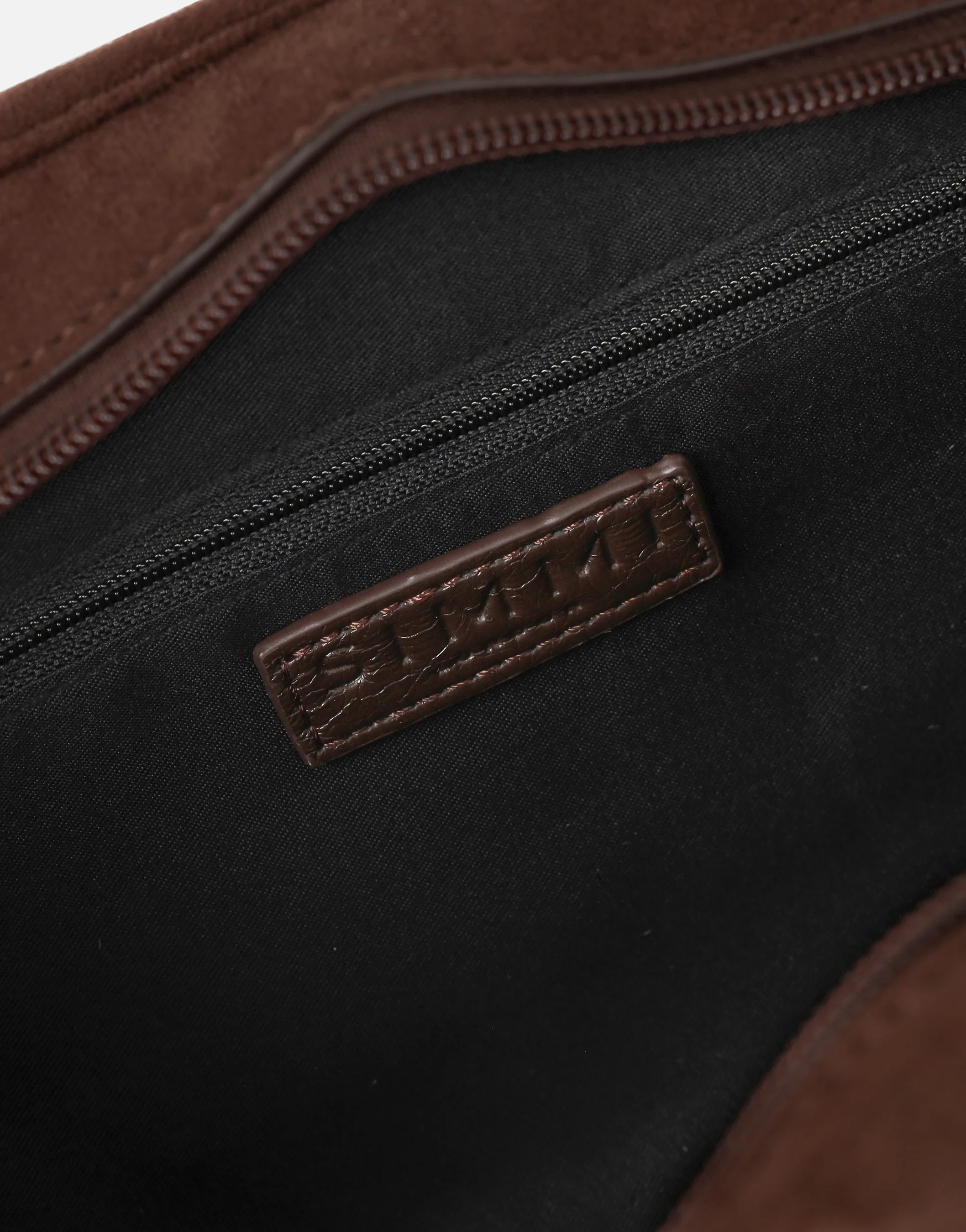 Eos Chocolate Suede Handbag - Image 6
