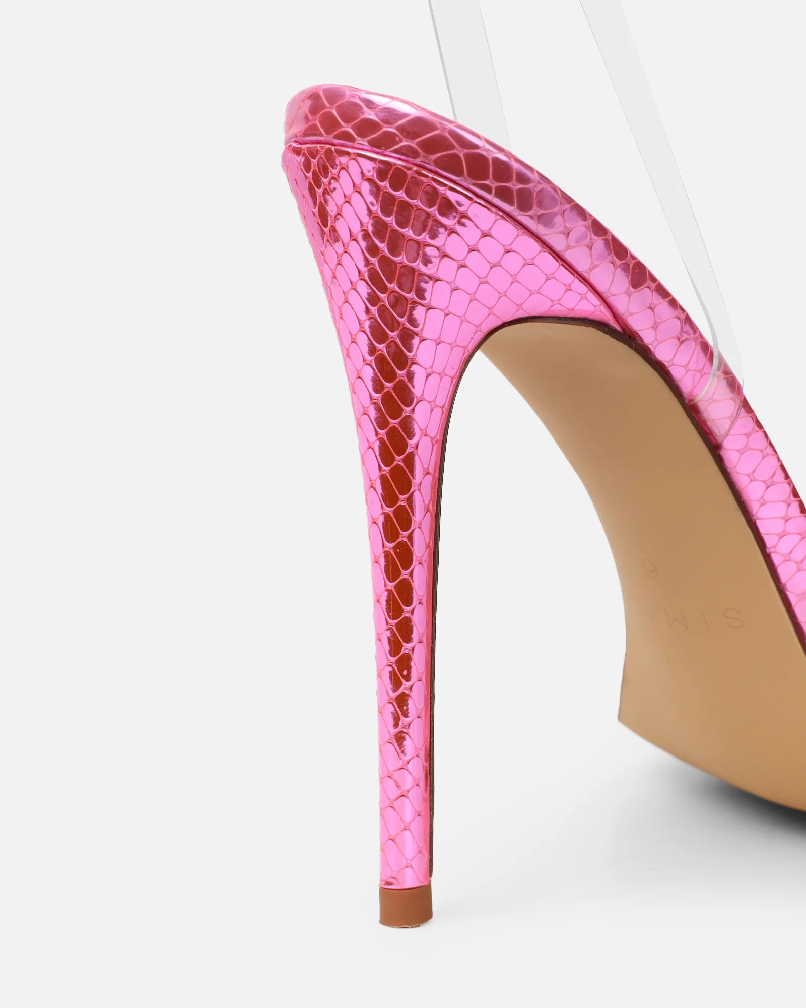 Erica Pink Snake Flower Embellished Heeled Sandals - Image 3