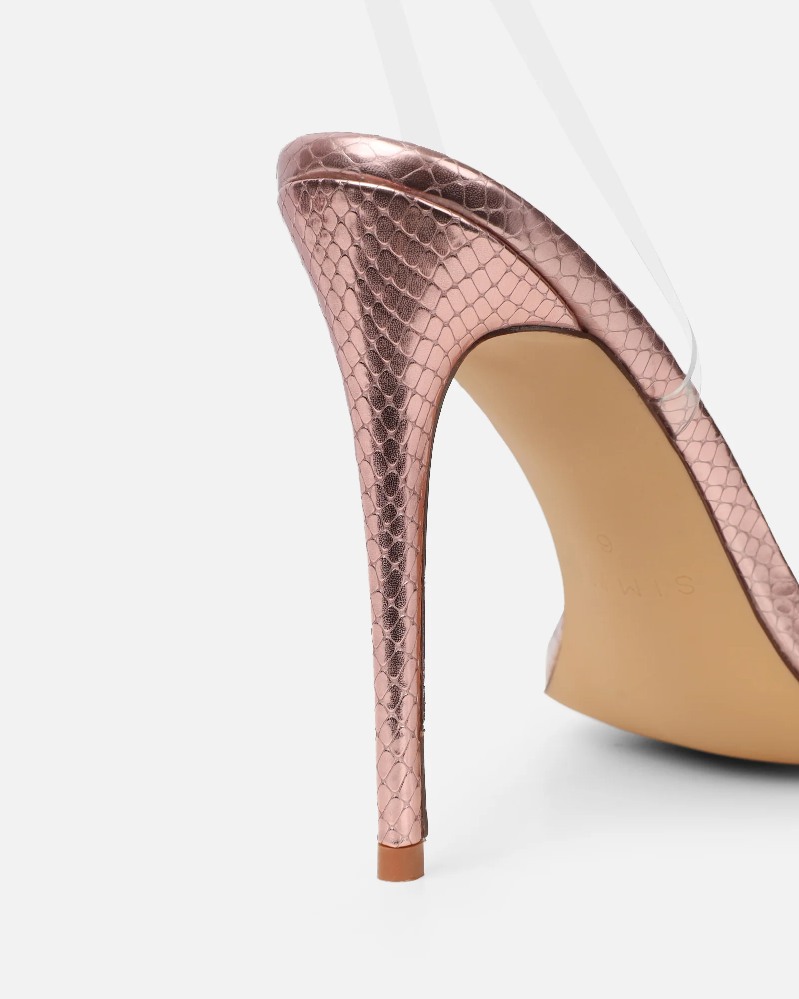 Erica Rose Gold Snake Flower Embellished Heeled Sandals - Image 3