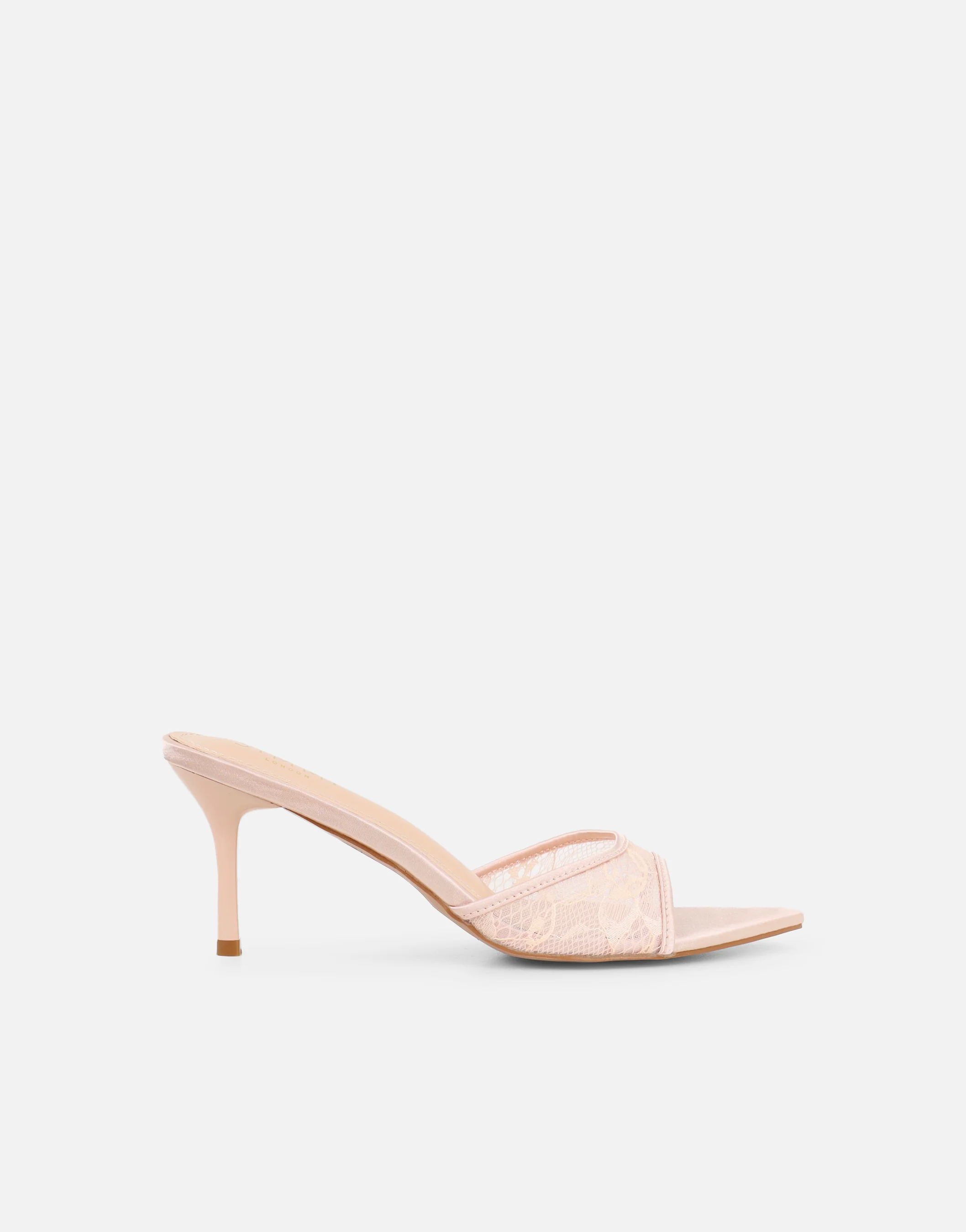Fiorella Blush Lace Mules Wide Fit - Image 2