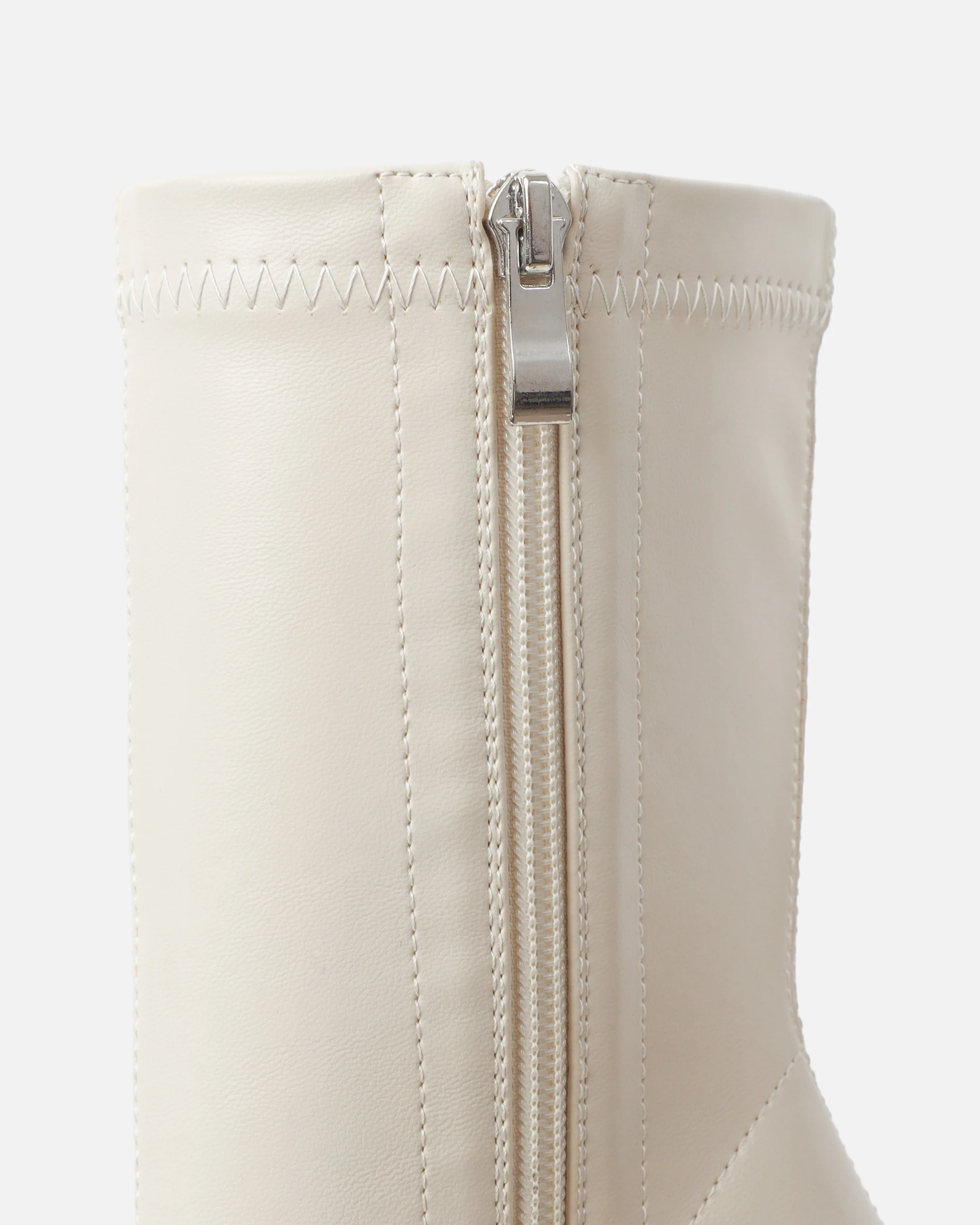 George Stone High Heeled Sock Boots With Toe Cap - Image 3