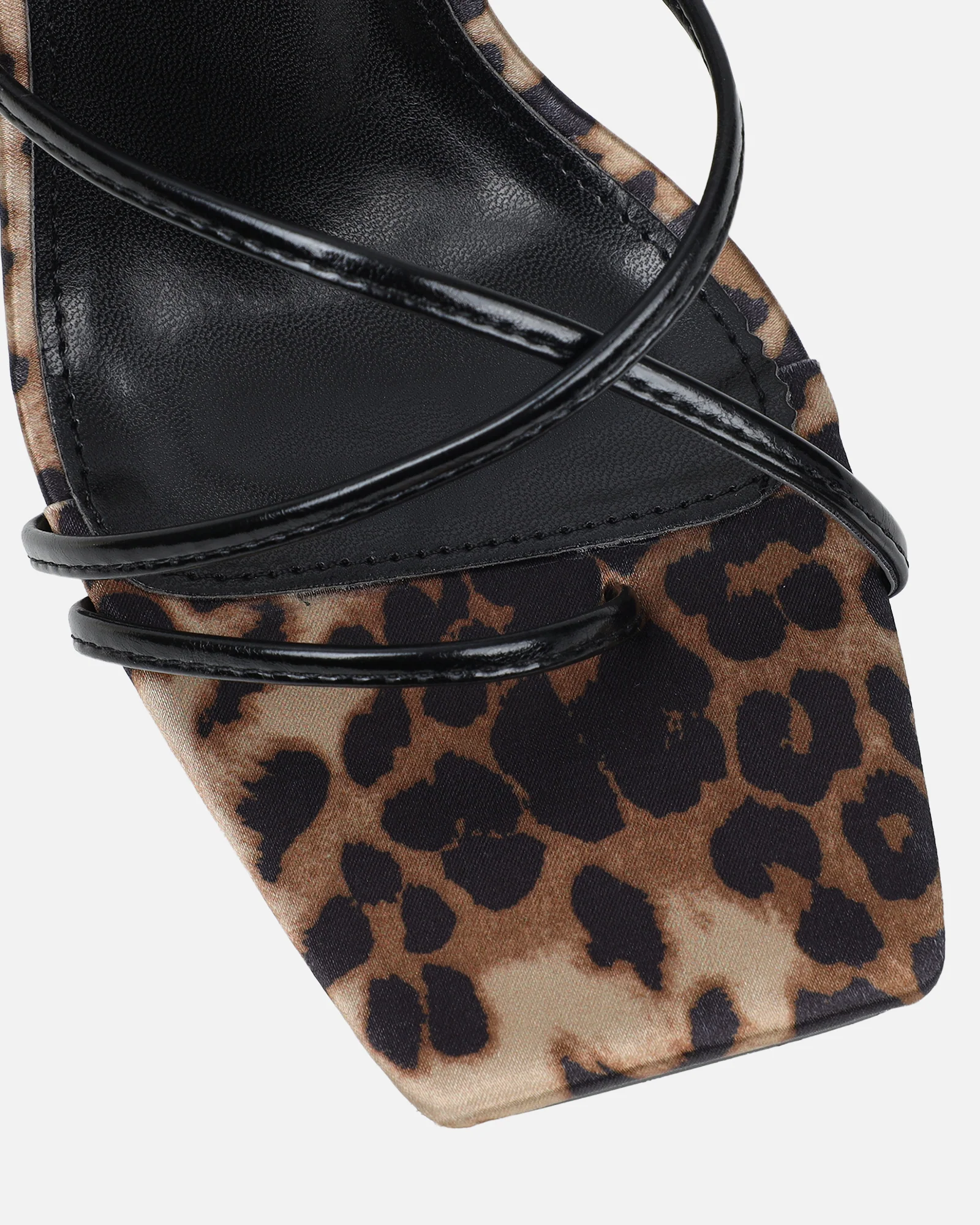Giana Leopard Mix Lace Up Heeled Sandals - Image 4