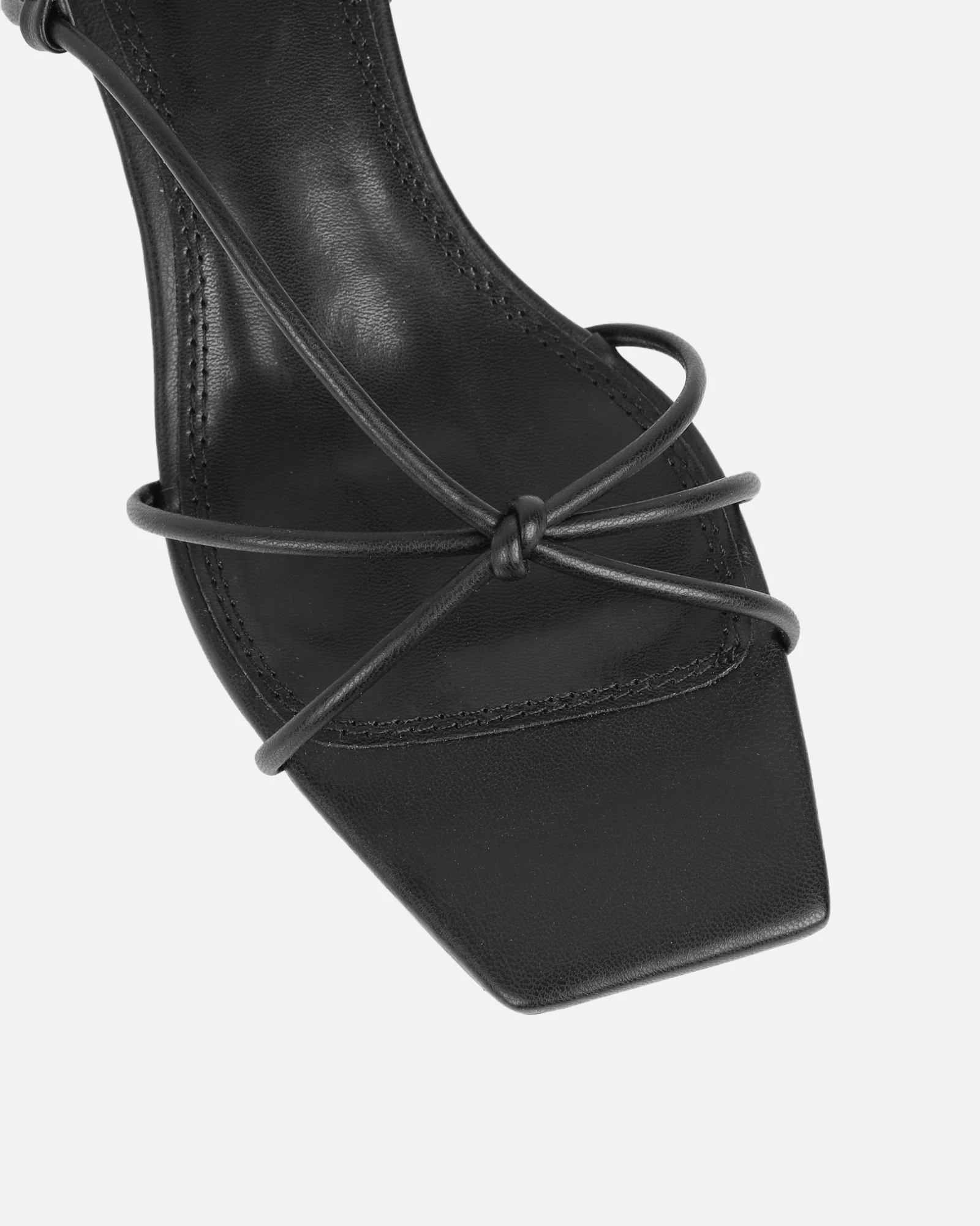 Hanah Black Strappy Kitten Heels - Image 4