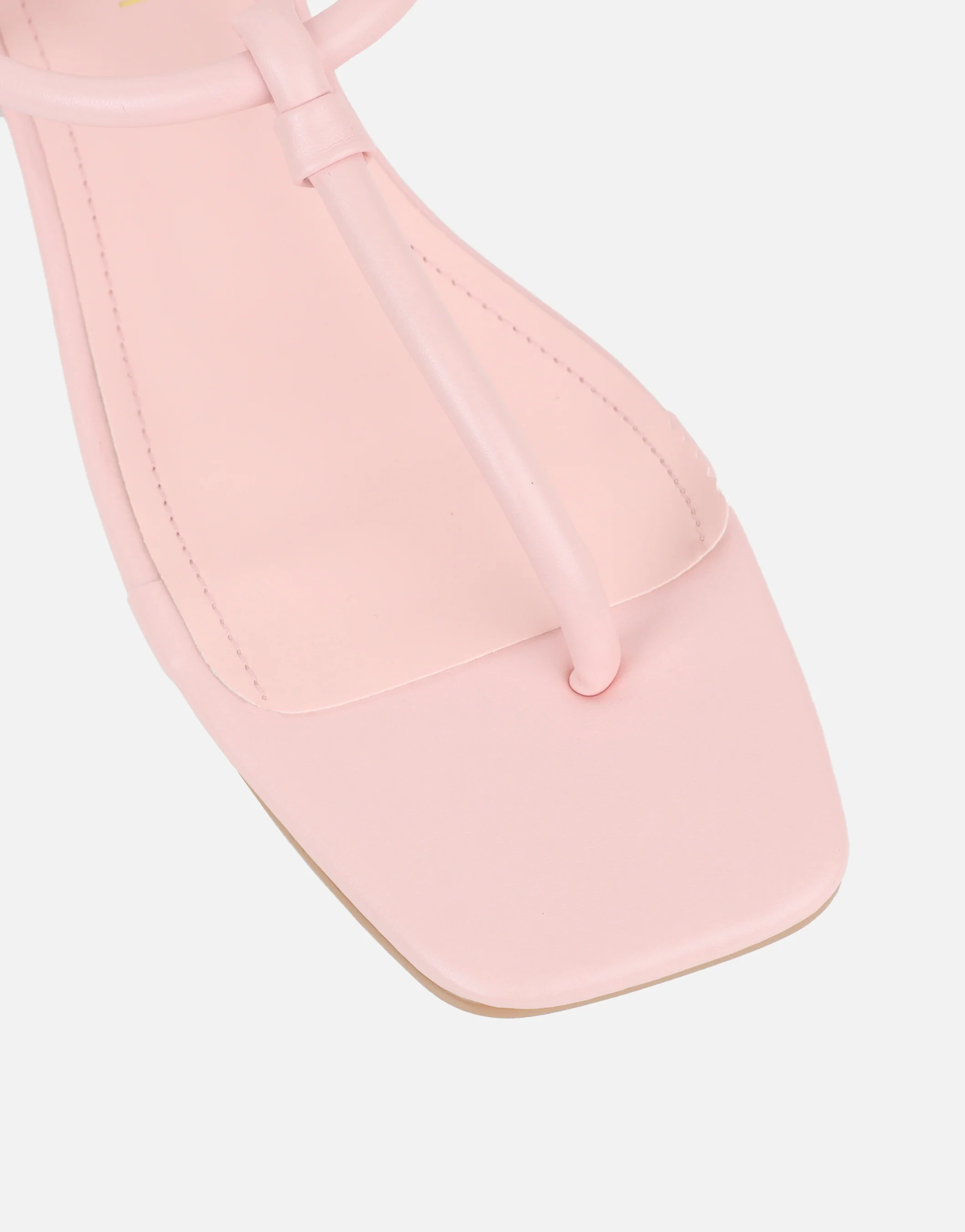 Hanna Pink Flat Strappy Sandals - Image 4