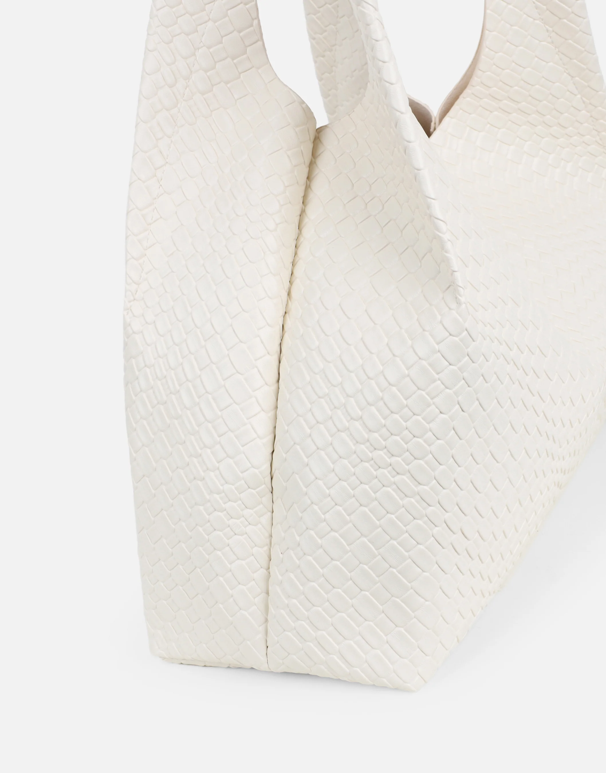 Heather Large Woven Stone Shoulder Bag - Image 4