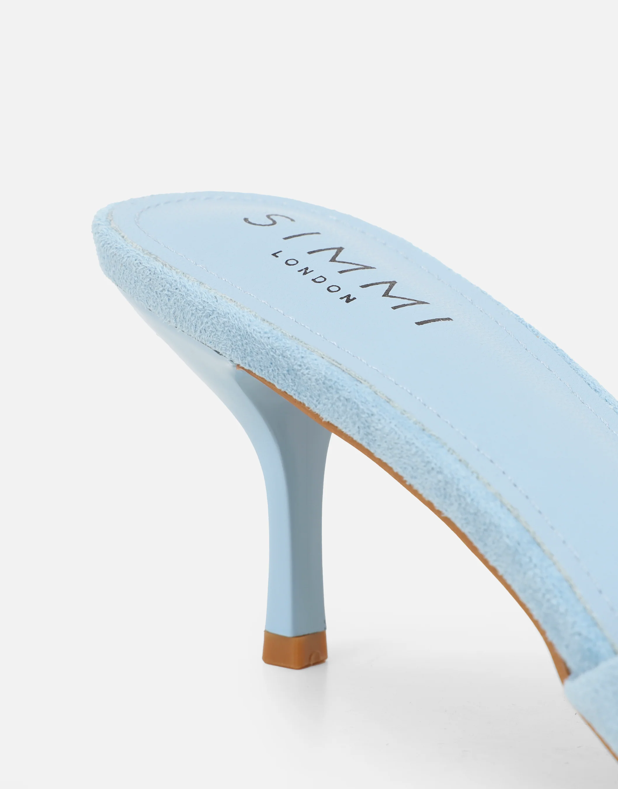 Hux Blue Suede Mules - Image 3