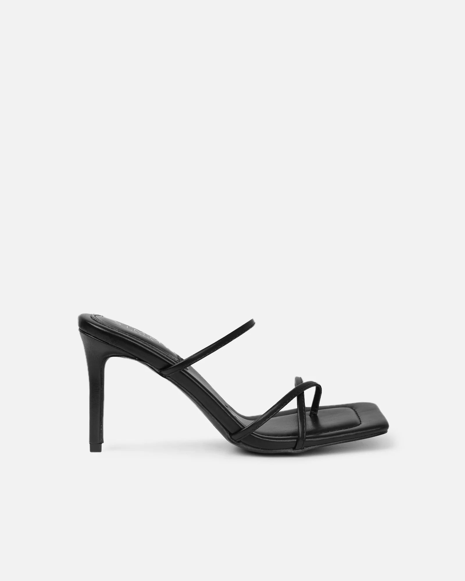Jayana Black Strappy Mules - Image 2