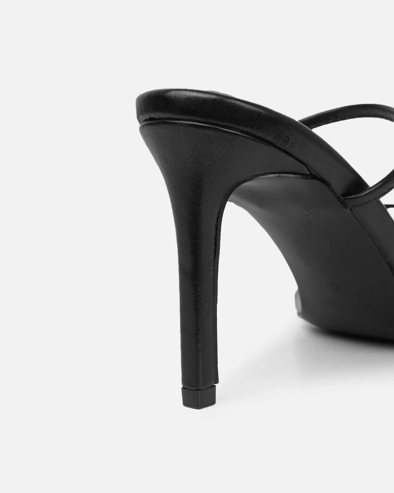Jayana Black Strappy Mules - Image 3