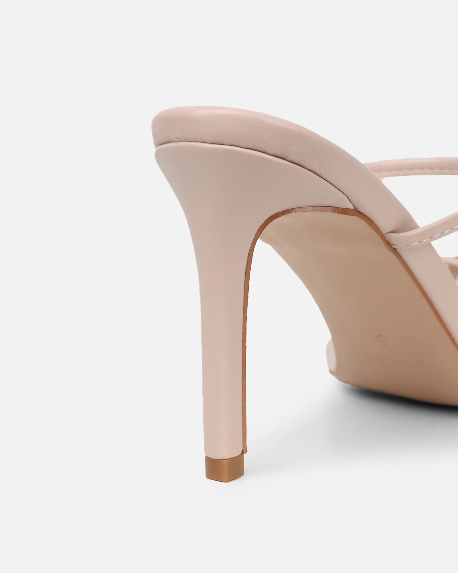 Jayana Nude Strappy Mules - Image 3