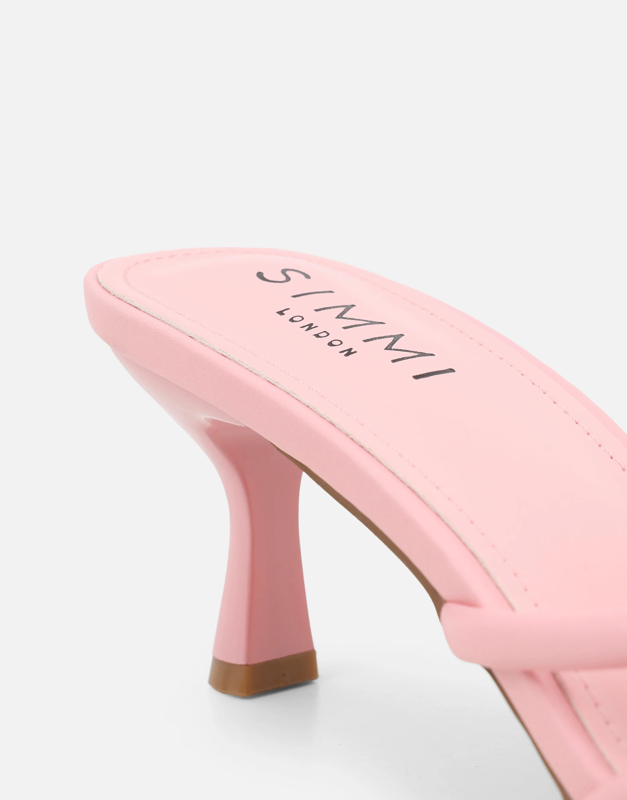 Jemima Pink Flower Detail Mules - Image 3