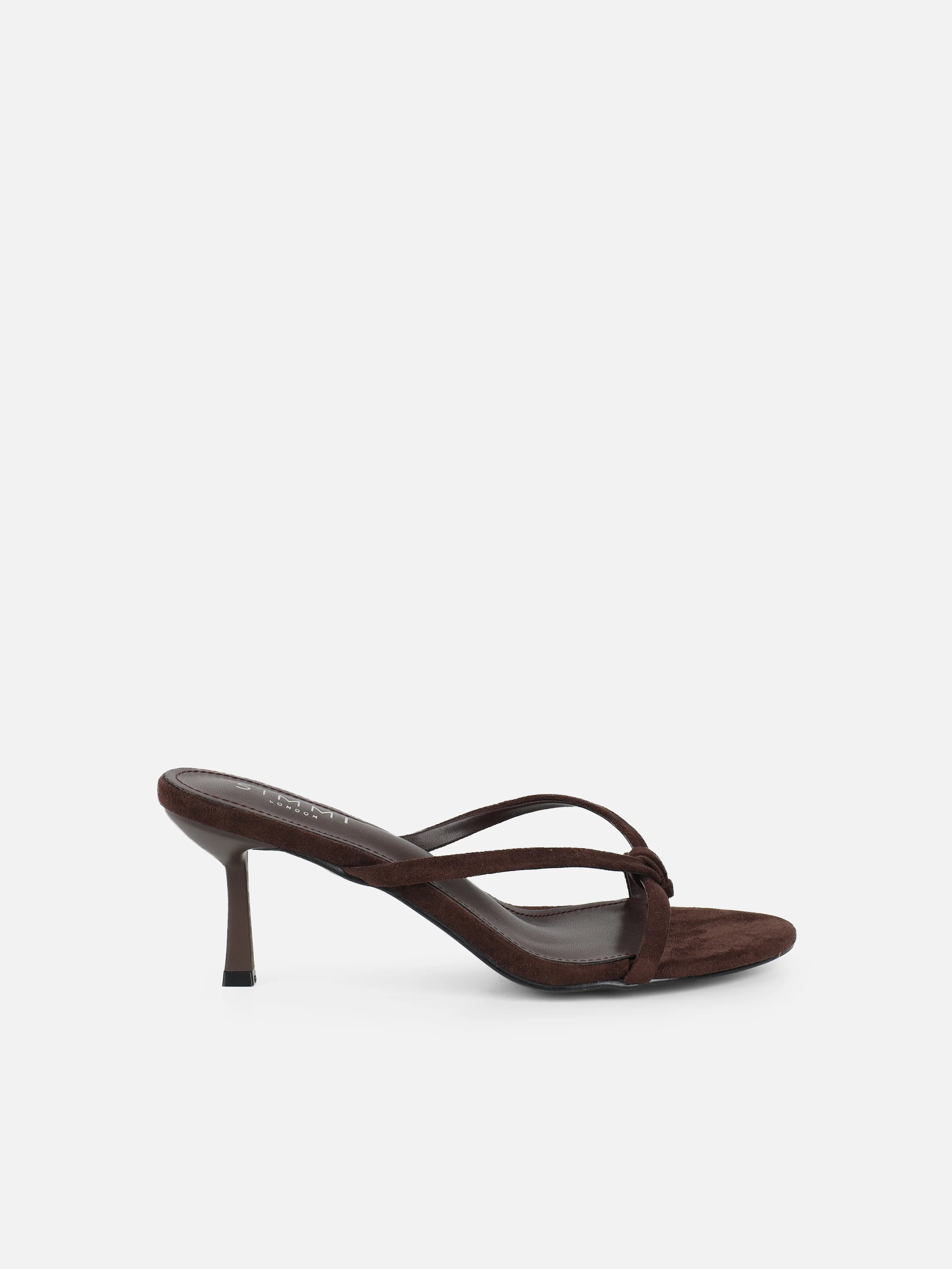 Jesse Brown Suede Knot Detail Heeled Sandals - Image 2