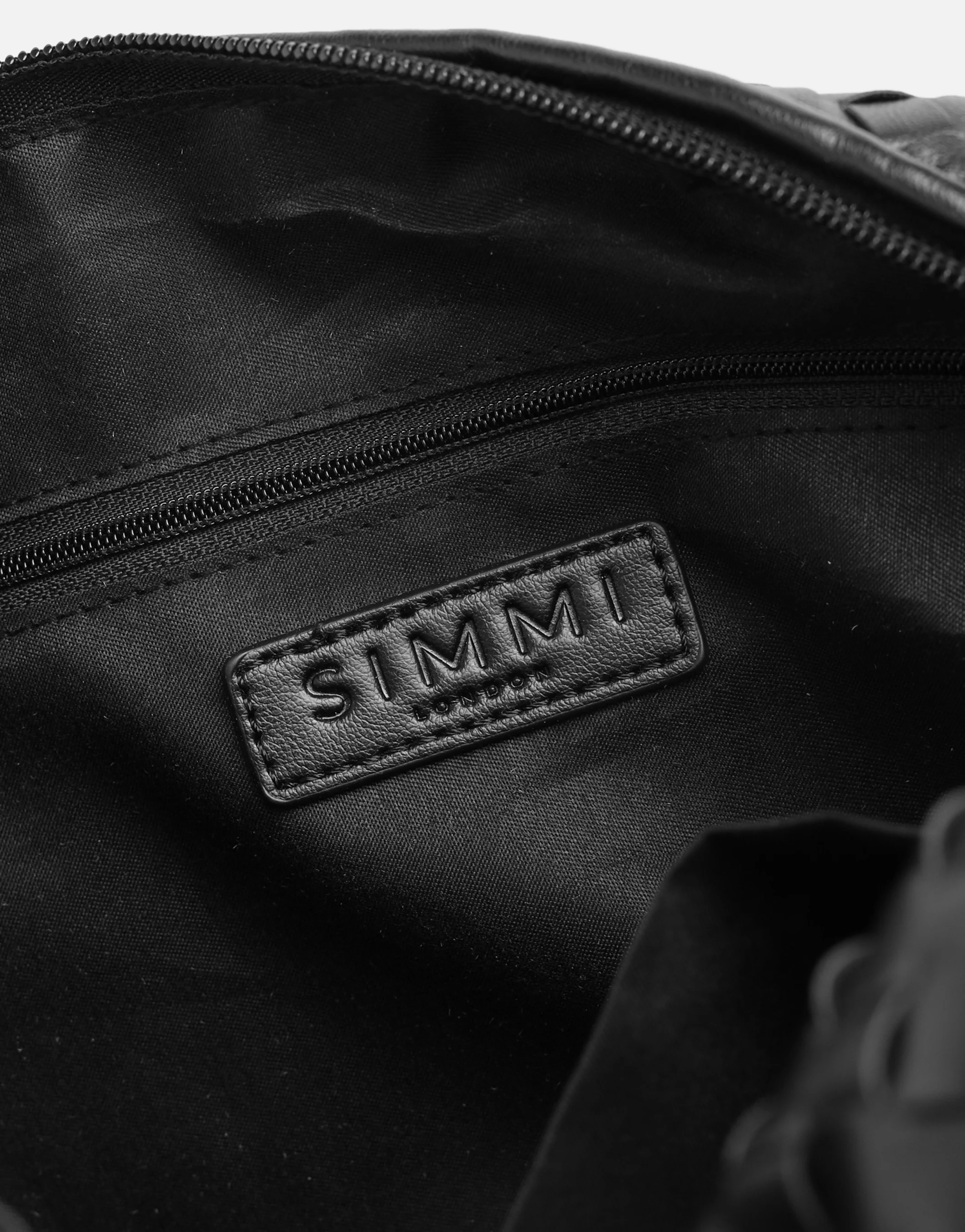 Justine Woven Black Bag - Image 7