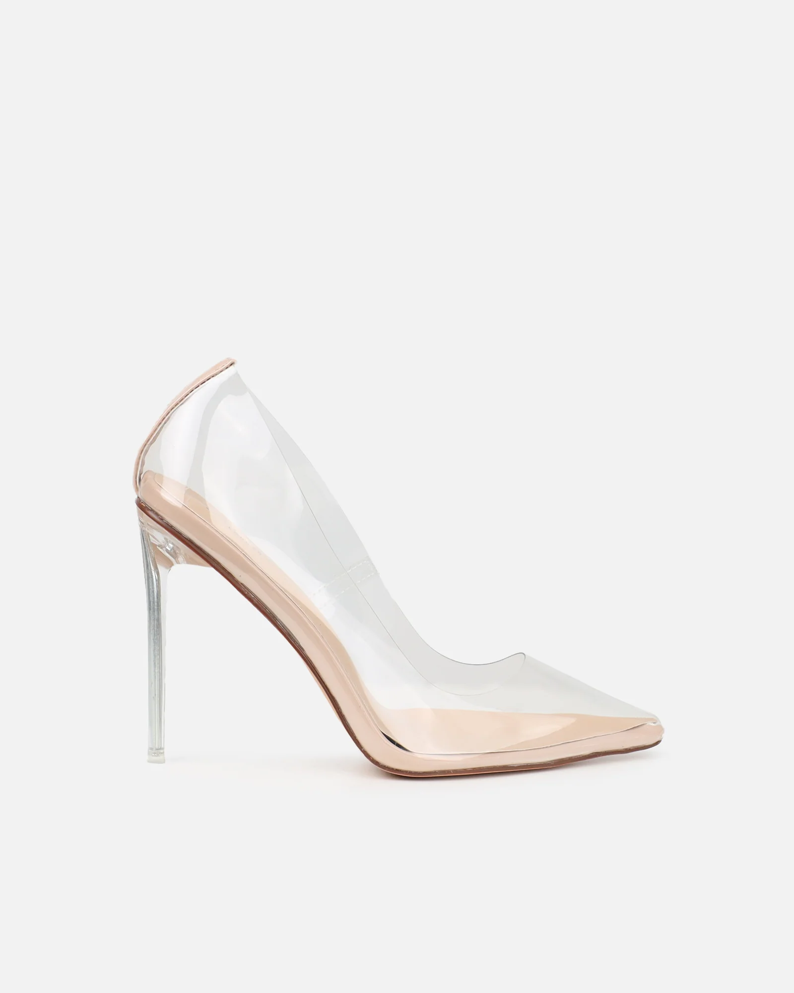 Kalina Clear Nude Court Shoes - Image 2
