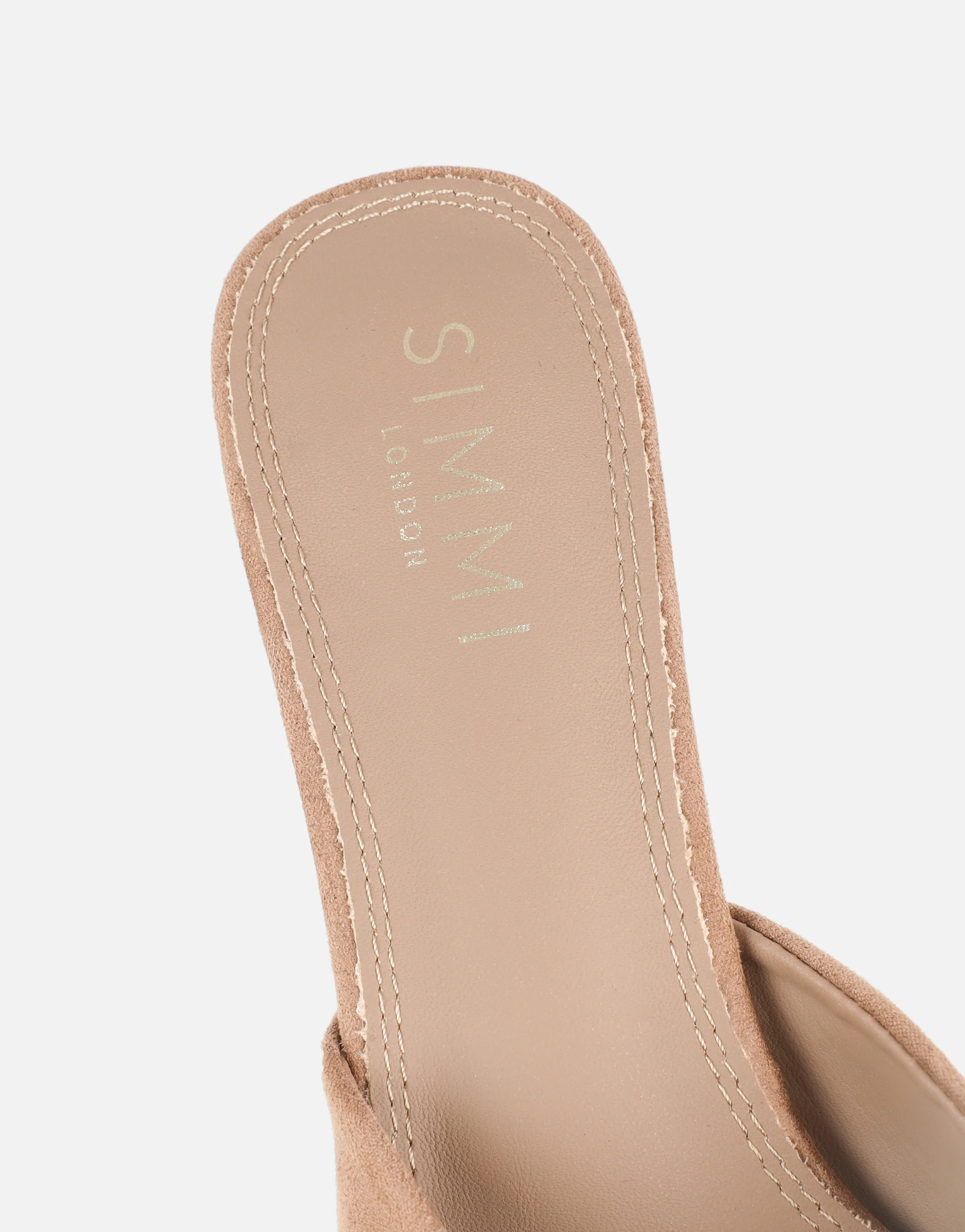 Keira Stone Suede Mules - Image 3