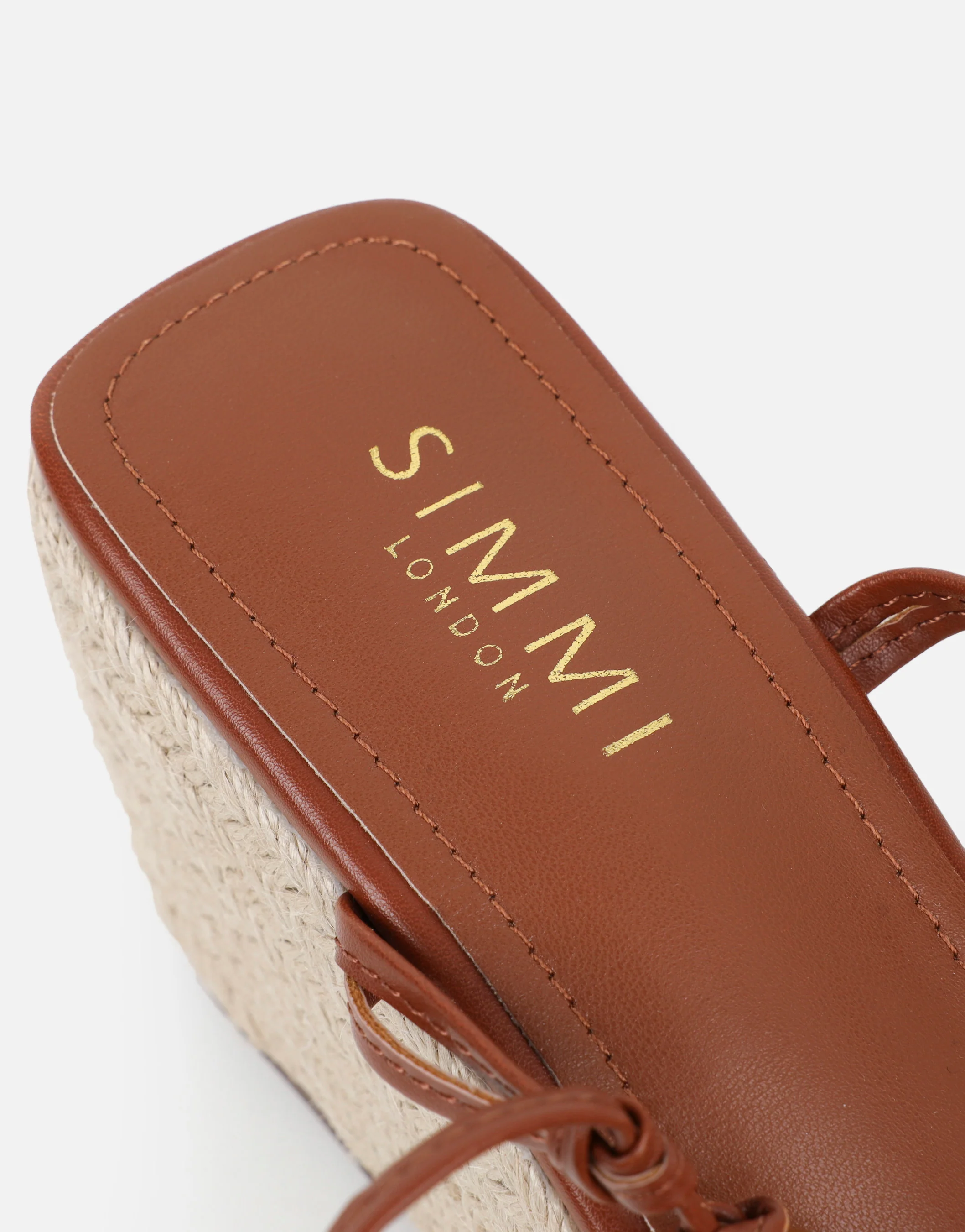 Lago Tan Wedge Sandals - Image 3