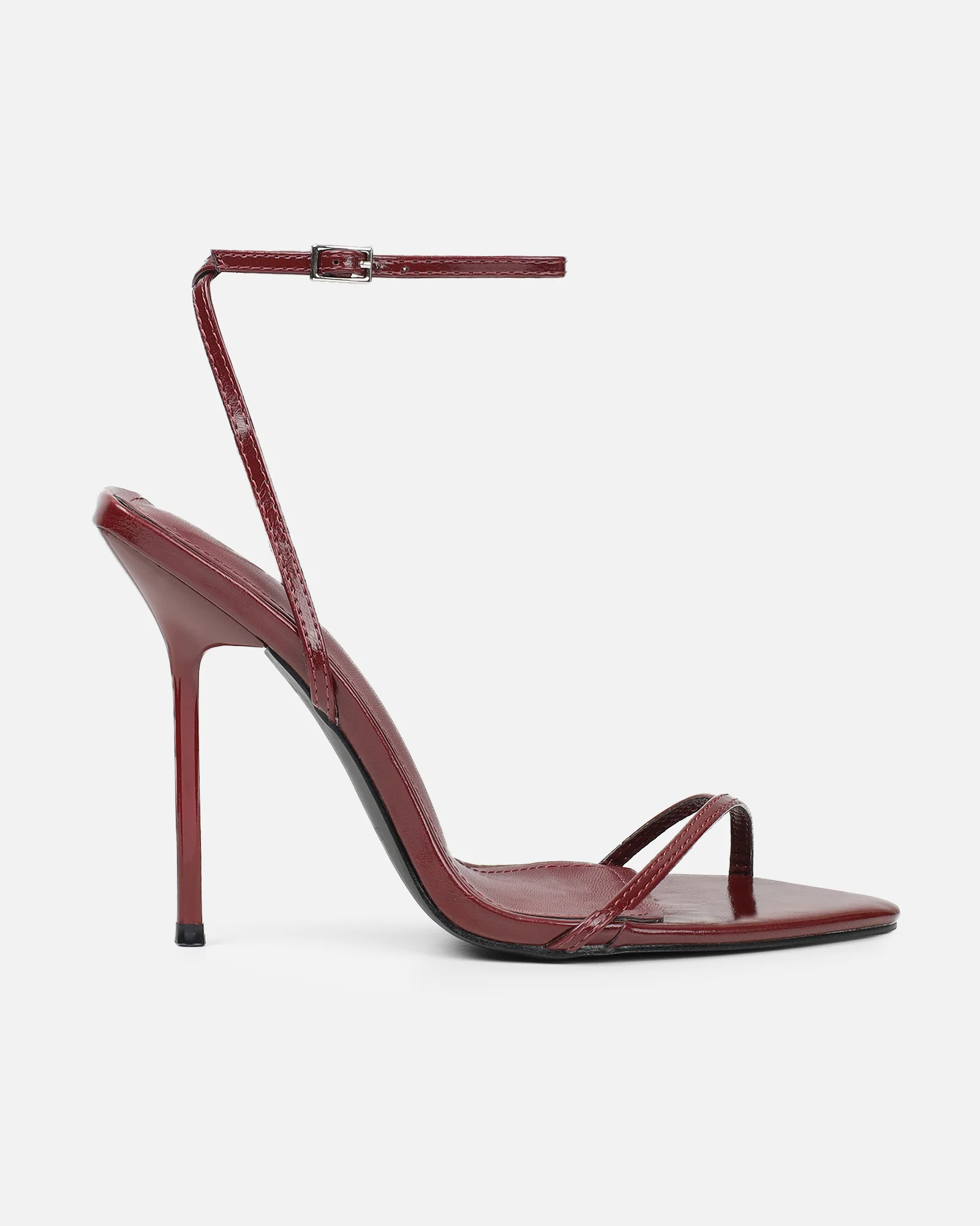 Layne burgundy strappy heeled sandals - Image 2