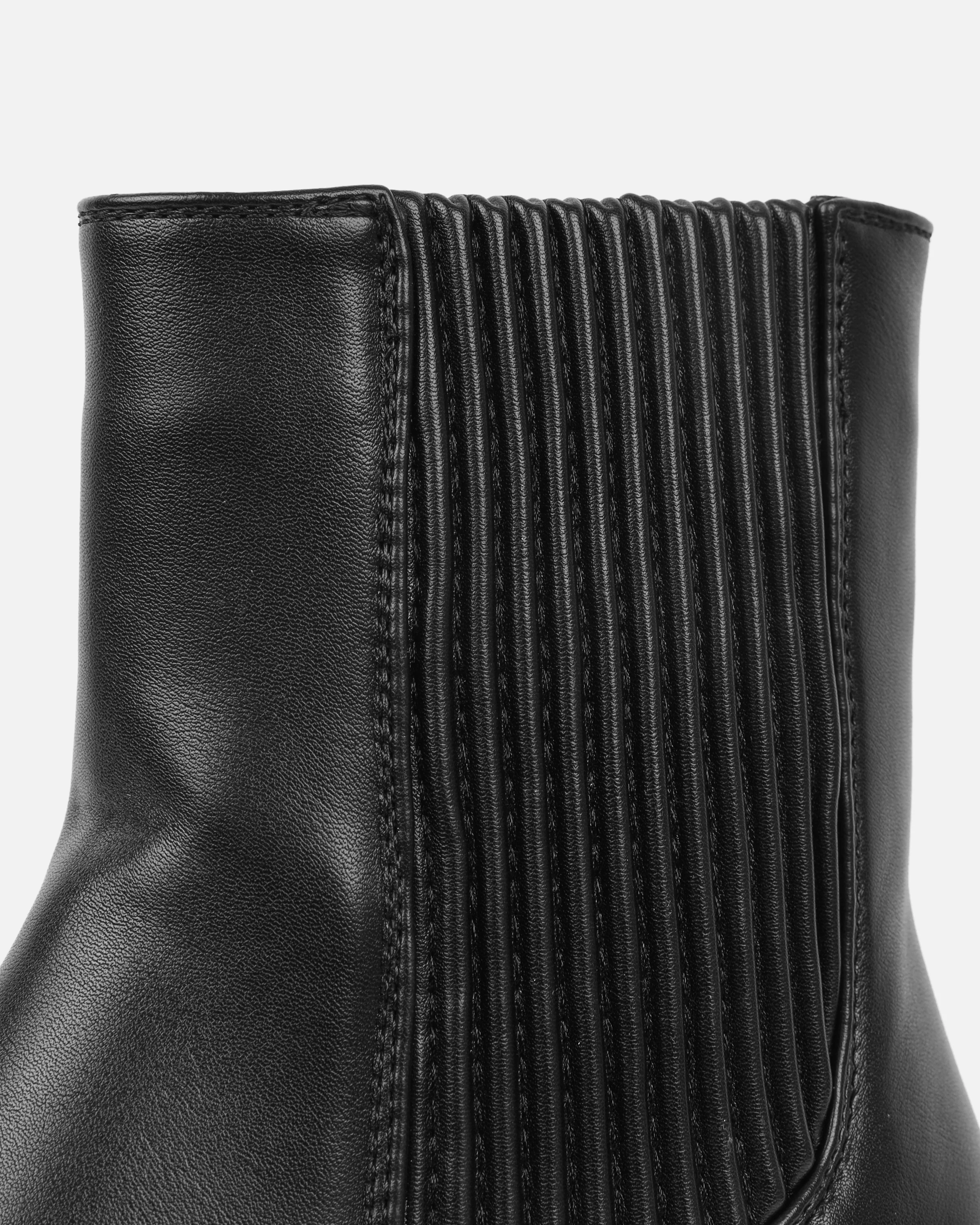 Leroy Black Flat Ankle Boots - Image 3
