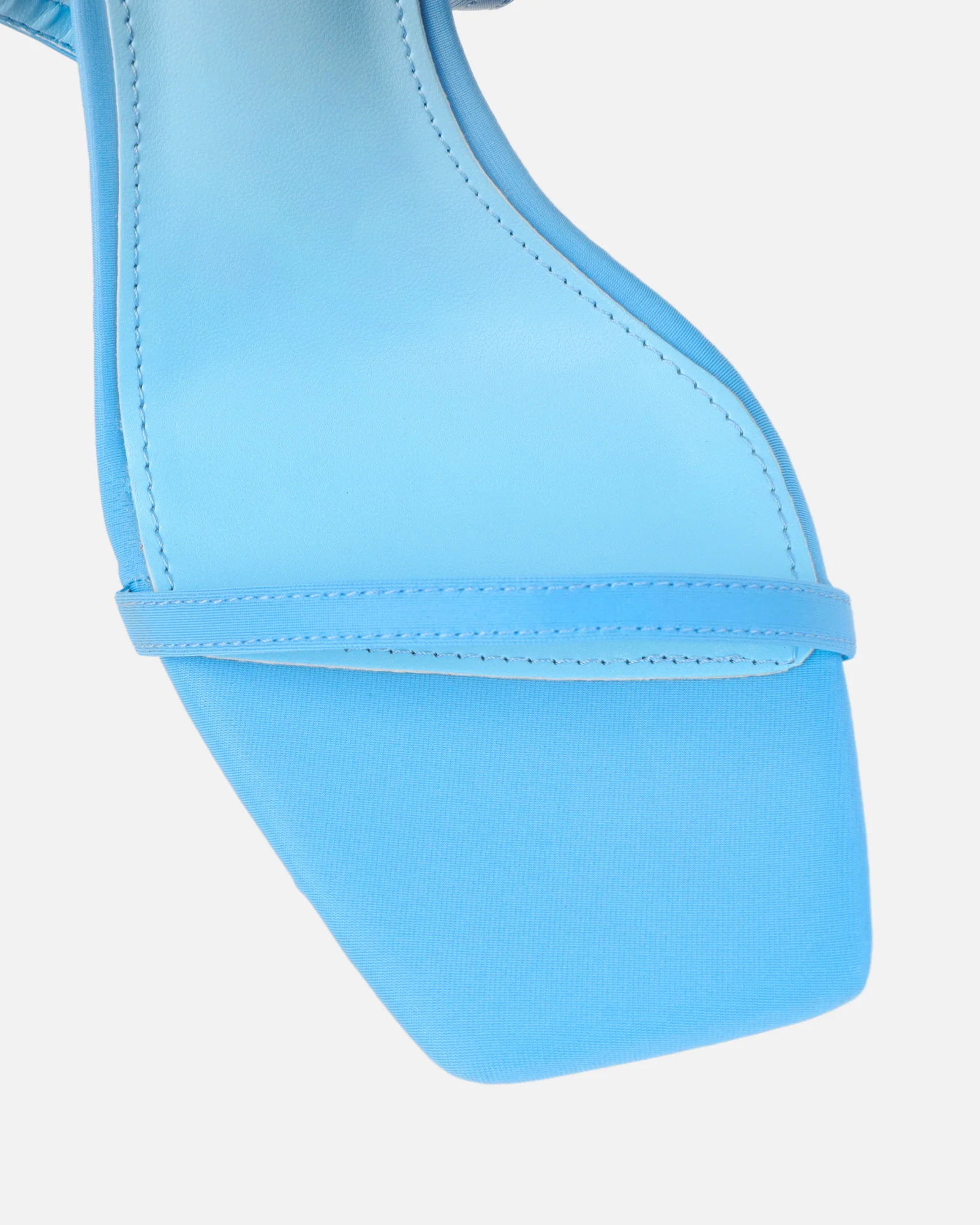 Macenna Blue Lycra Heeled Sandals - Image 4