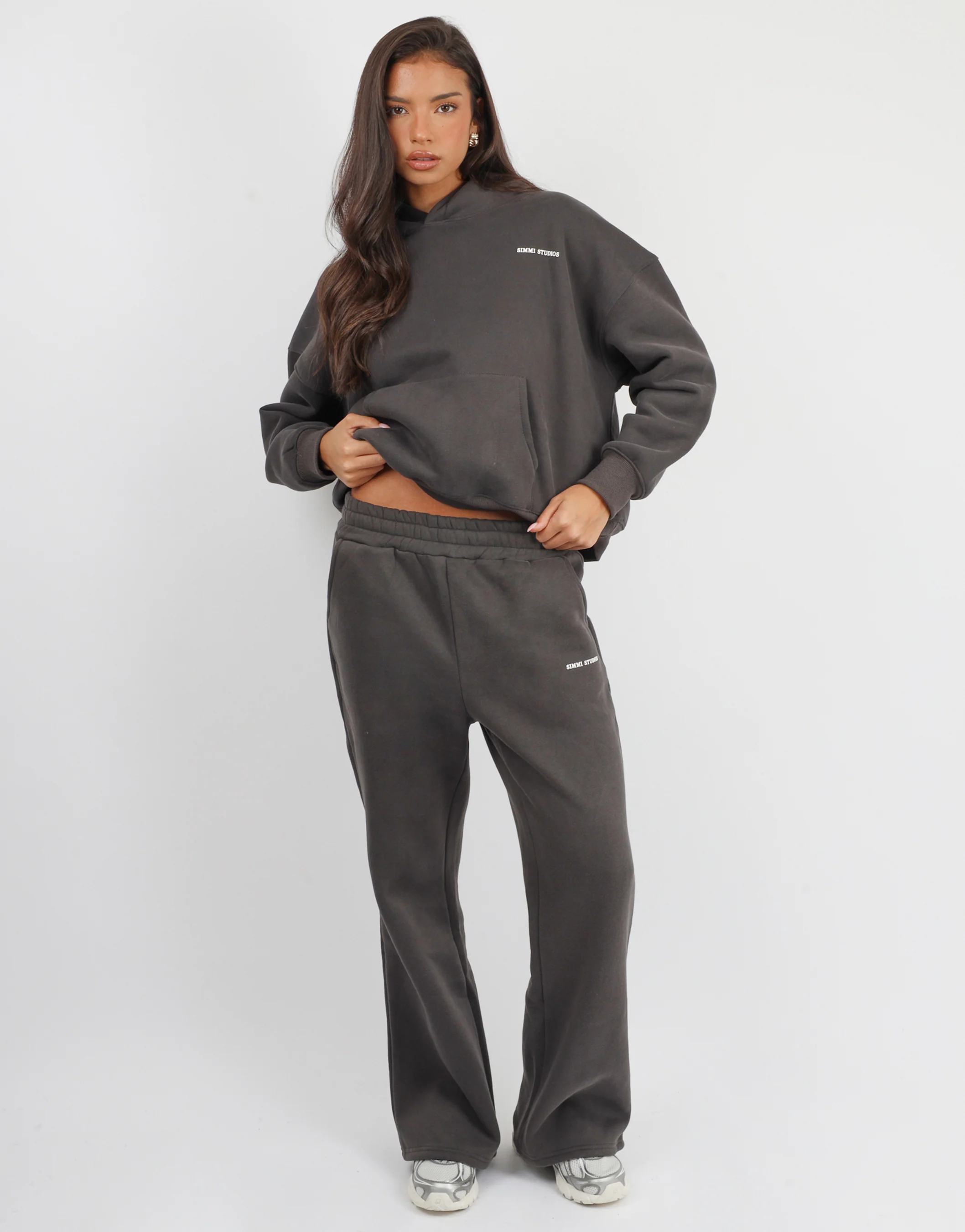 Maeve Simmi Studios Essentials Hoodie in Slate - Image 2