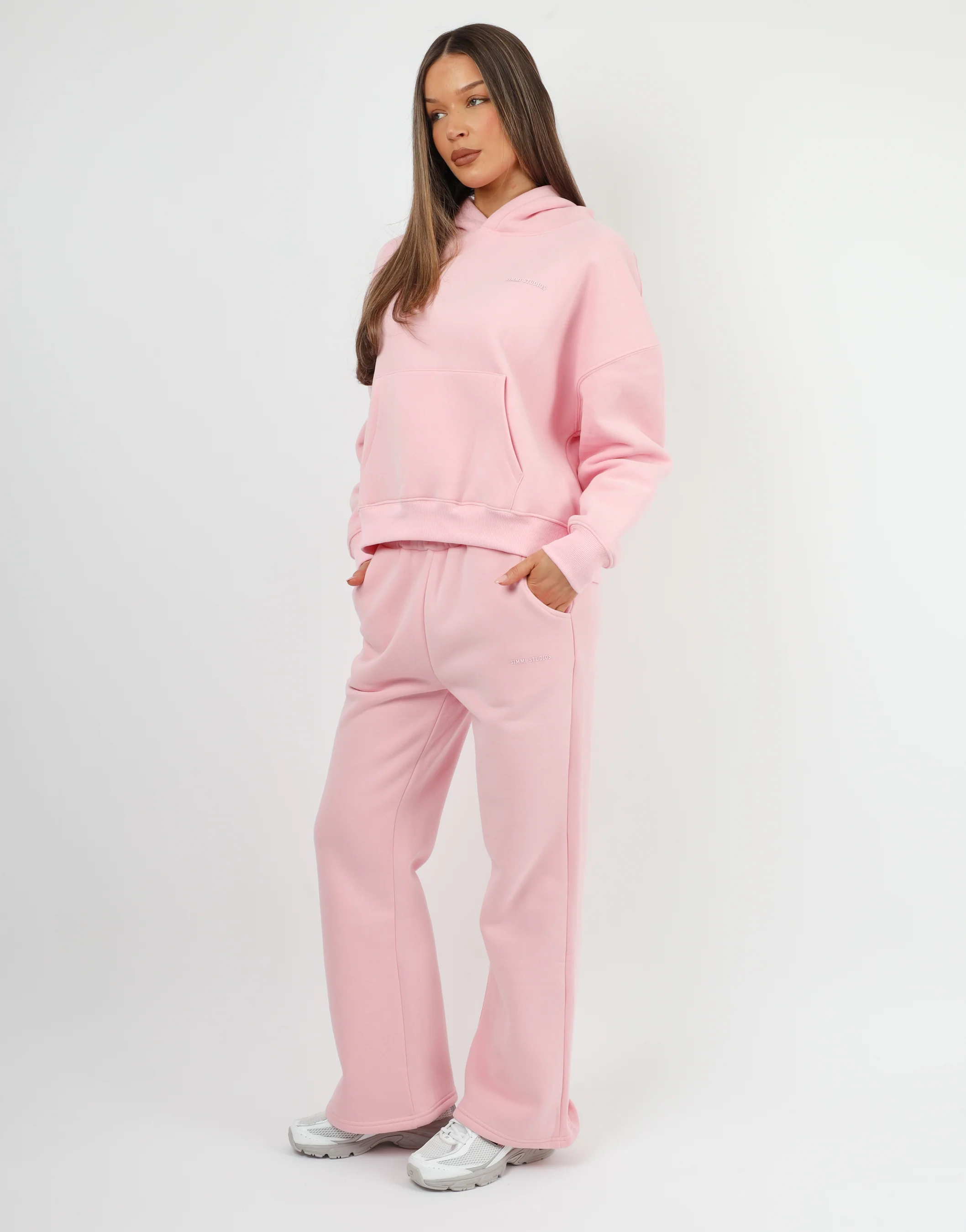 Maisy Simmi Studios Essentials Hoodie In Pink - Image 4