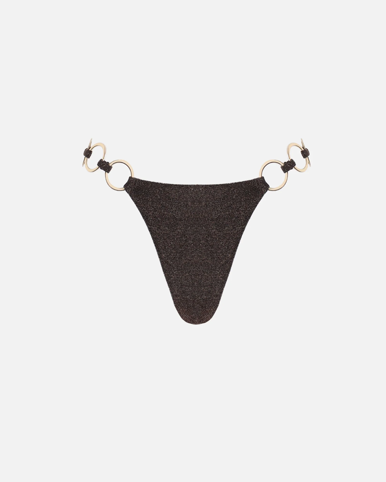 Mali Brown Lurex Bikini Bottoms - Image 4